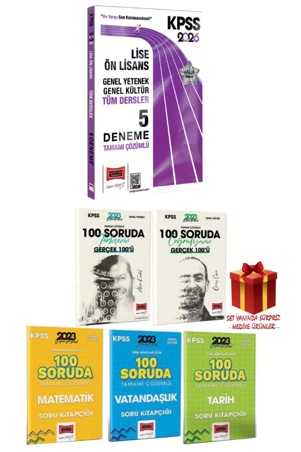 Yargı Yayınları 2026 Yargı Lise Ön Lisans Deneme Sınavı+100 Soruda Seti+Hediye