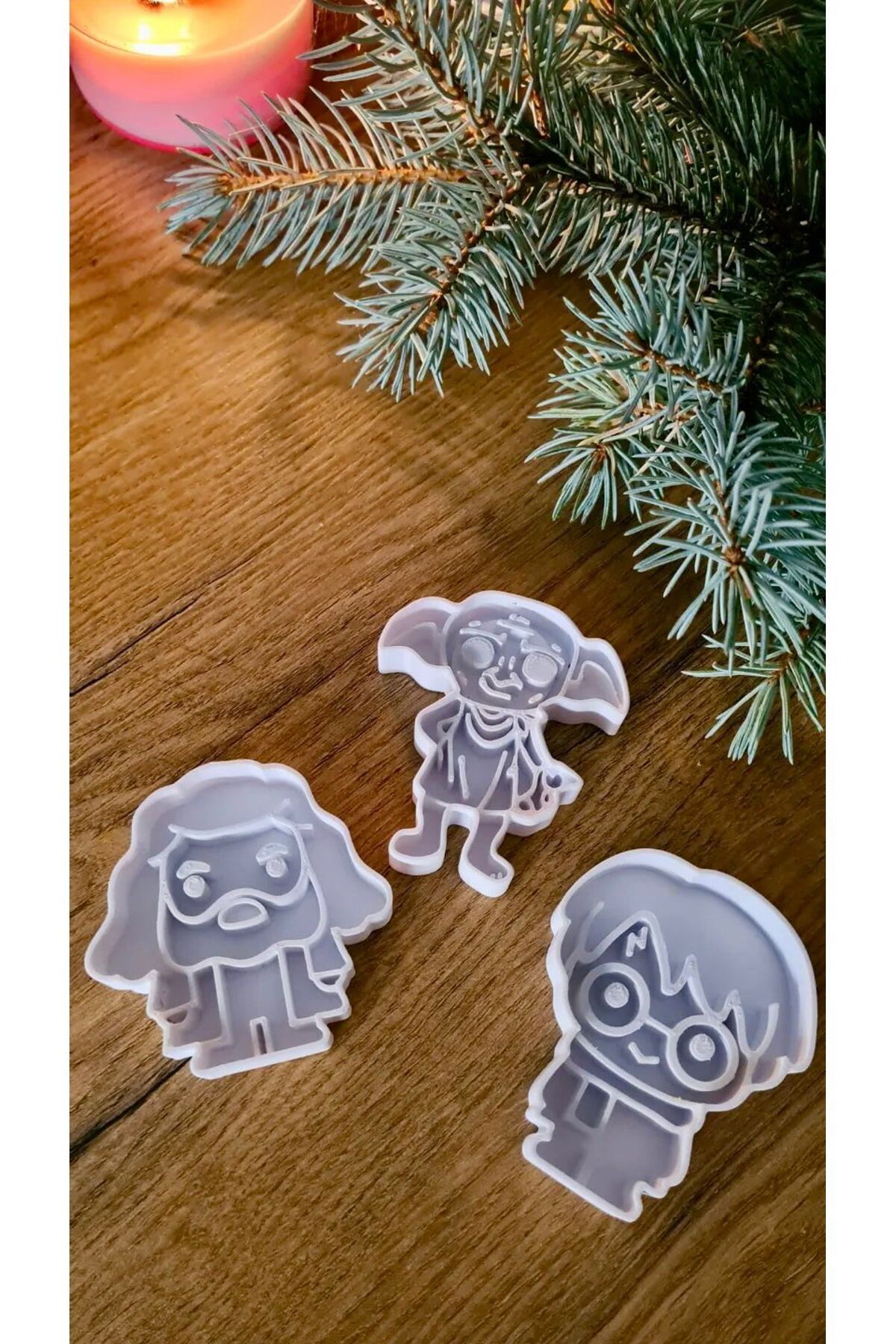Ela Crafts Harry Potter 3’lü Kurabiye ve Hamur Kalıbı Seti 7 CM