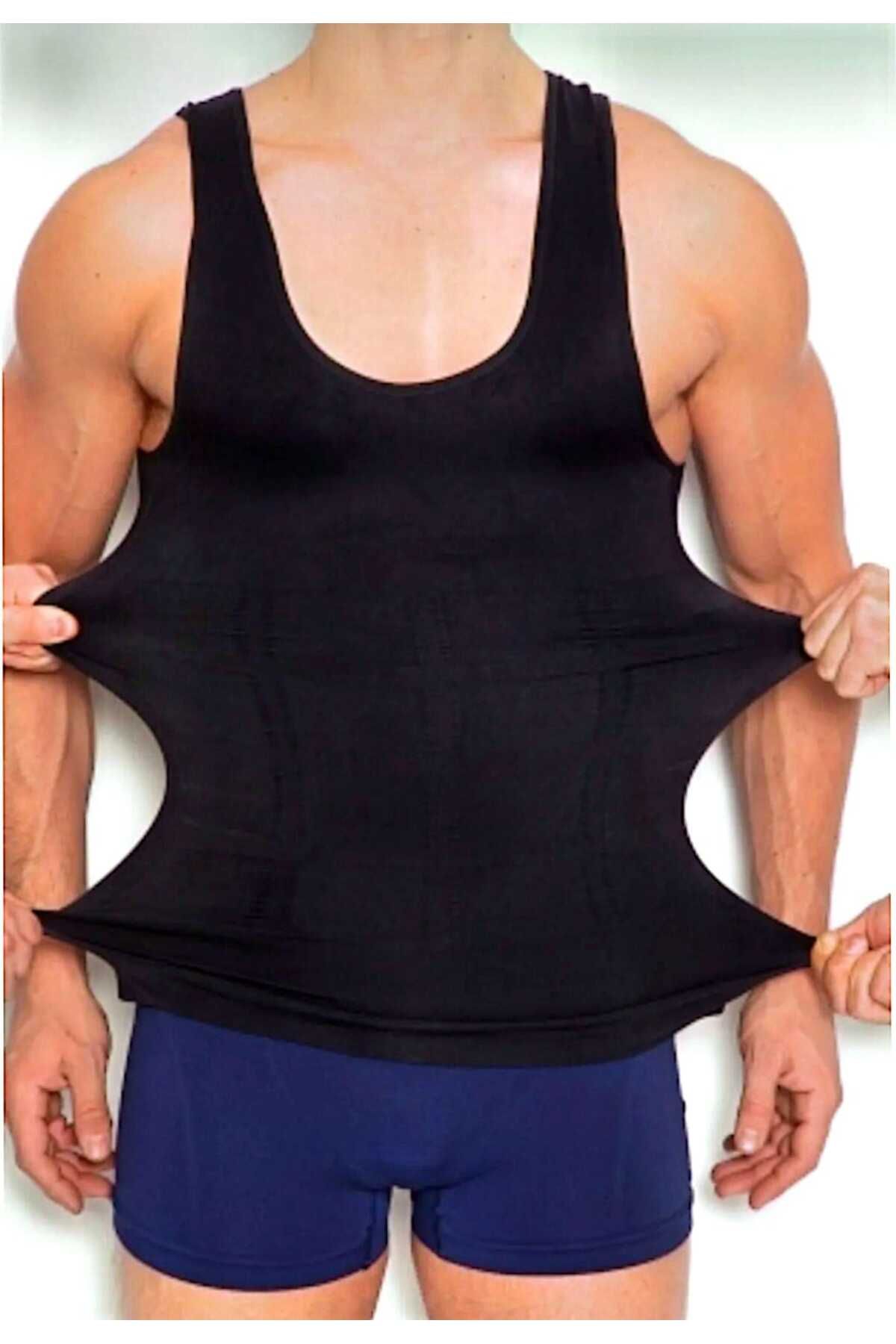 Rokid Shapewear Beyaz Erkek Atlet Korse Atlet Bel Göğüs Göbek Jinekomasti Toparlayıcı Dik Duruş