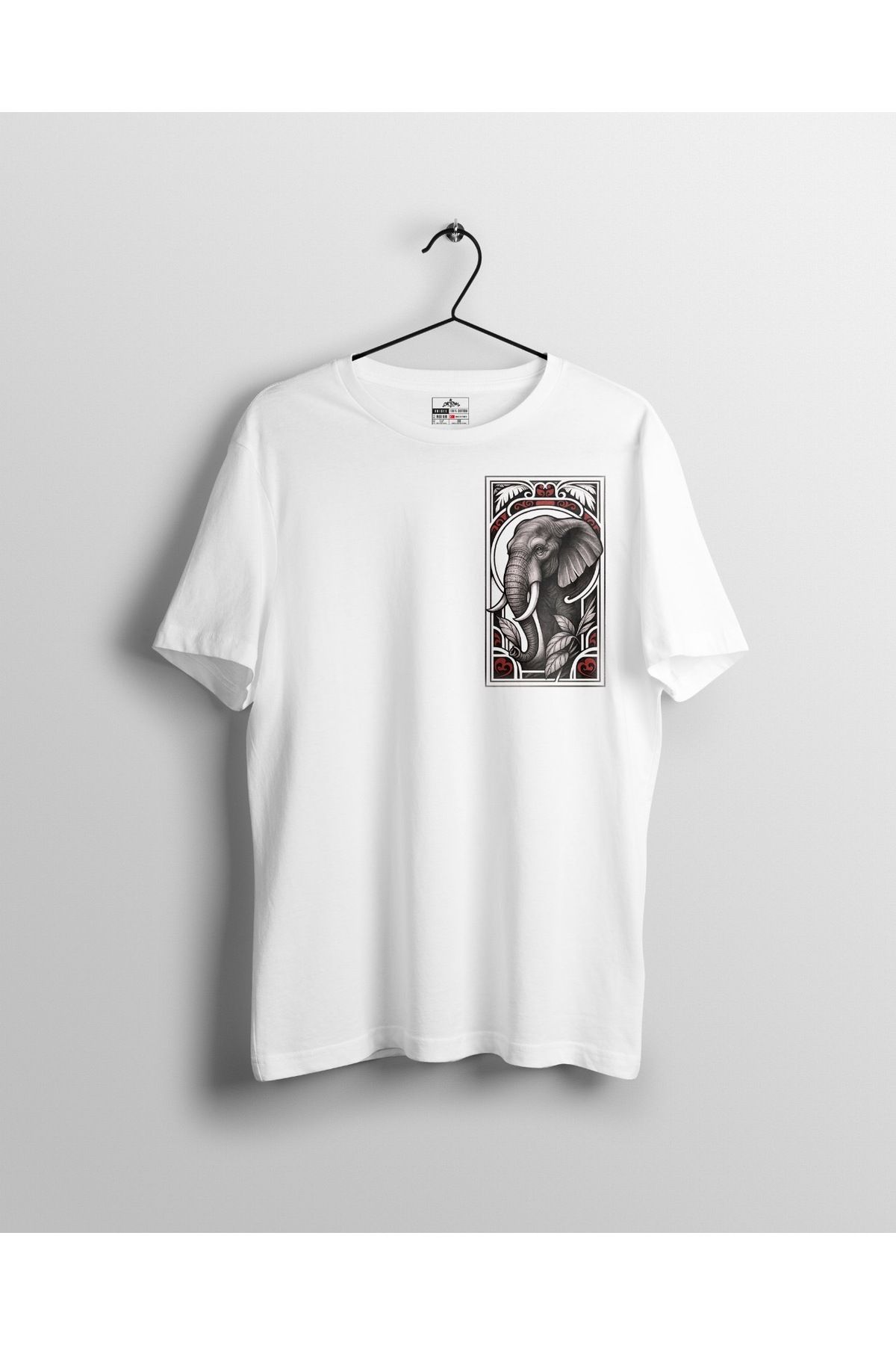 Ct Erkek Oversize Baskılı T-Shirt Old Elephant
