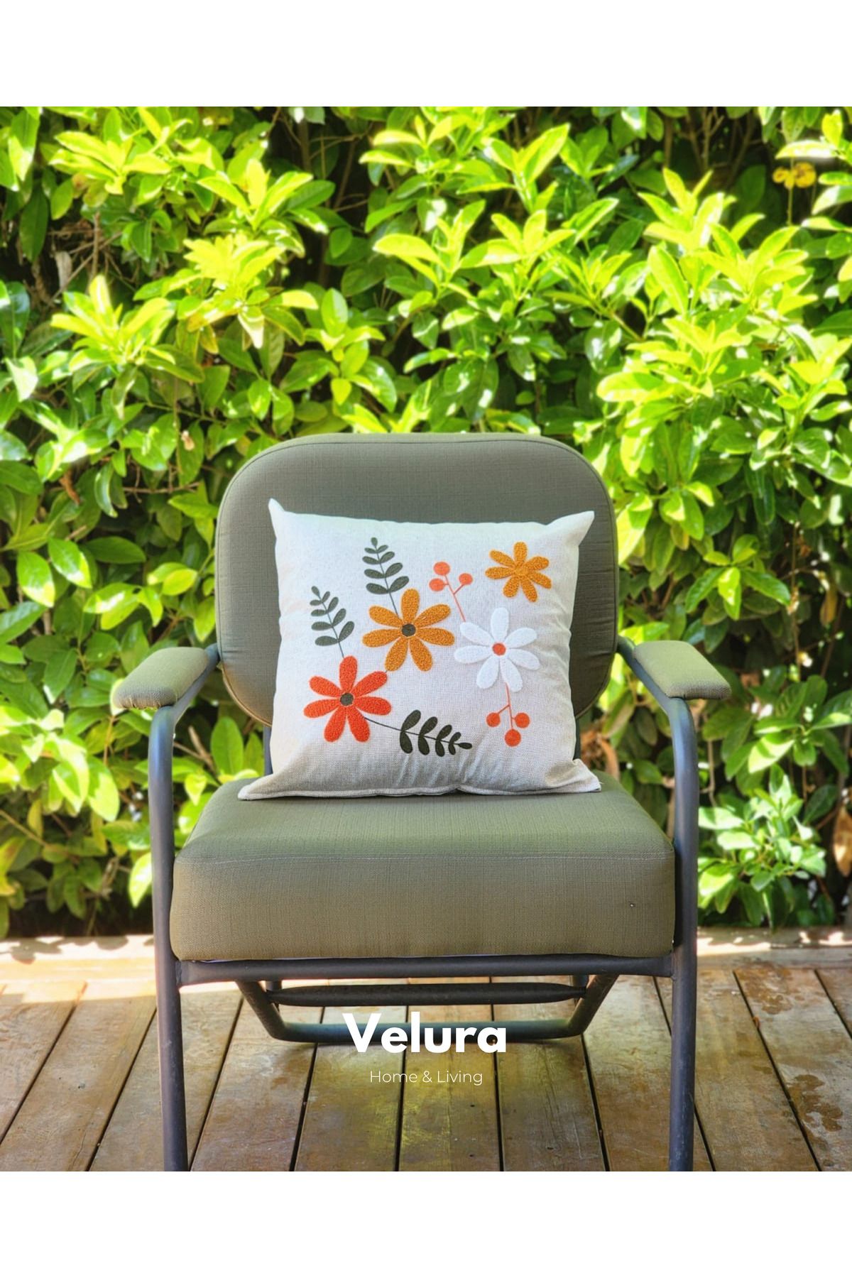 Velura Home & Living Dekoratif Kırlent & Pinterest Kırlent & Keten Kumaş - Nakış İşleme & A19