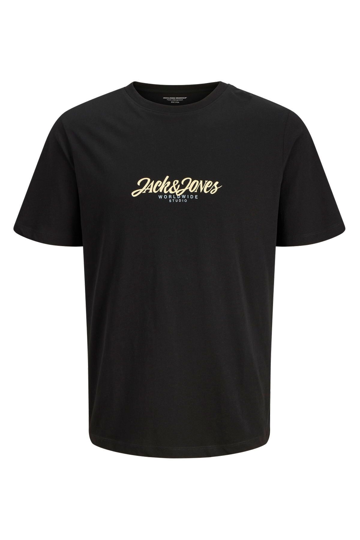 Jack & Jones Erkek Gögüs Logo Baskili Tisört - Tavira