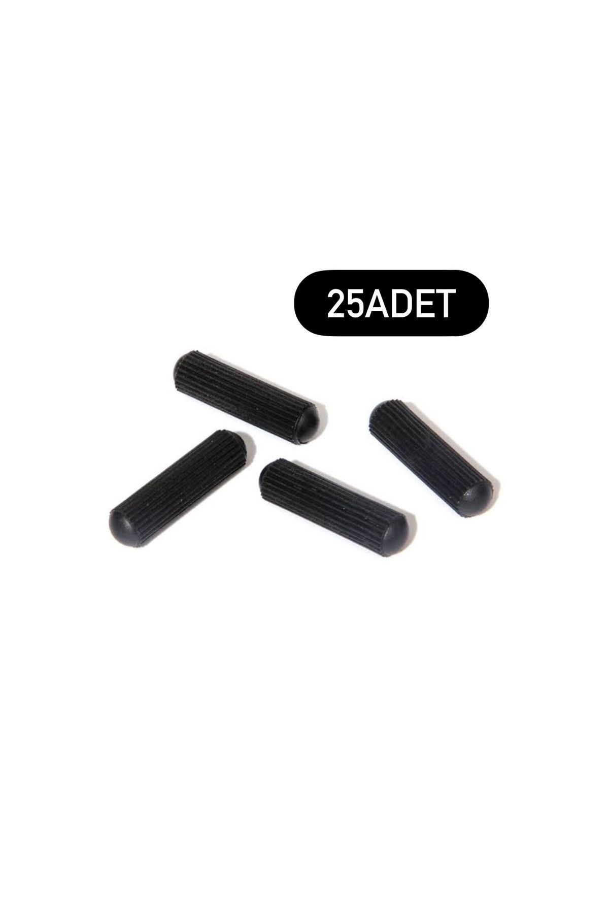 KarapolatYapı Plastik Kavela Siyah 8x30mm 25 Adet