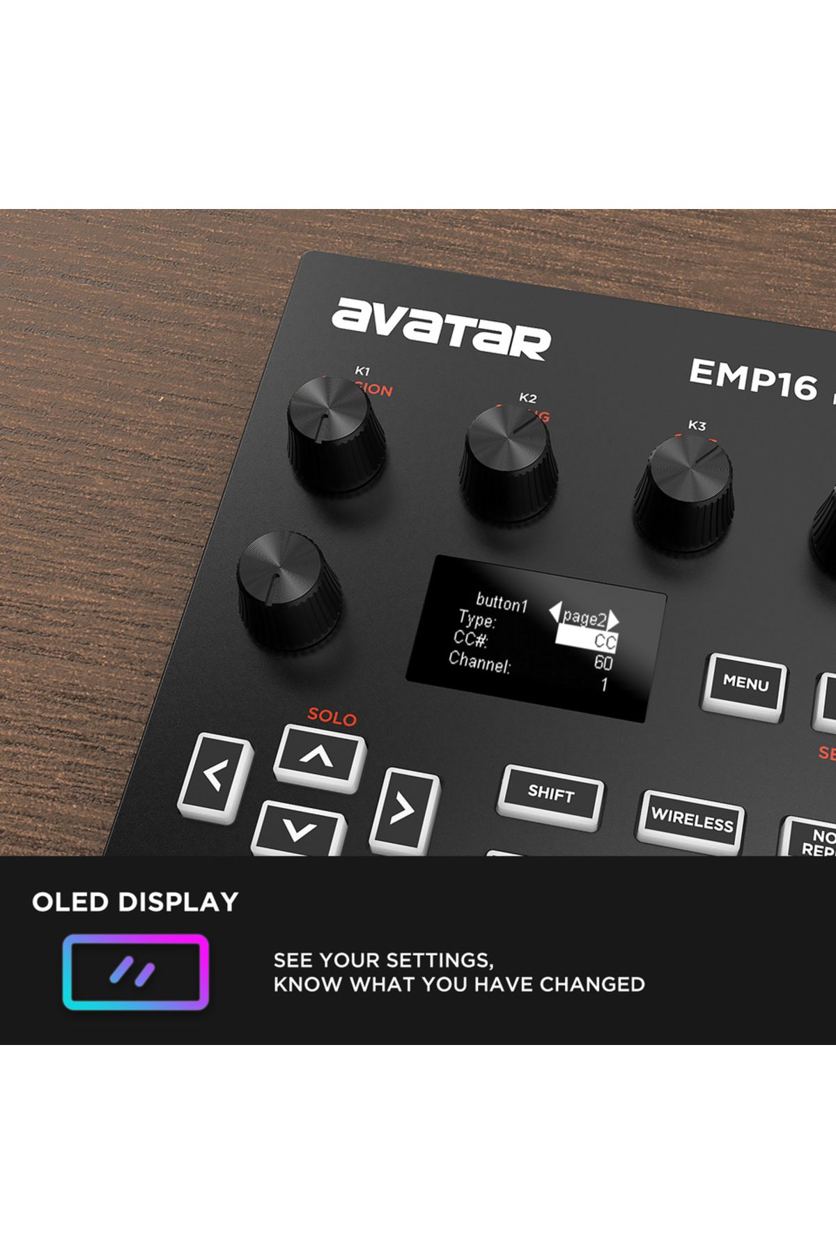 Choice-black EMP16 MIDI Pad Controller Beat Maker Machine With Bluetooth, 16 RGB Velocity Sensitive Beat Pa 5