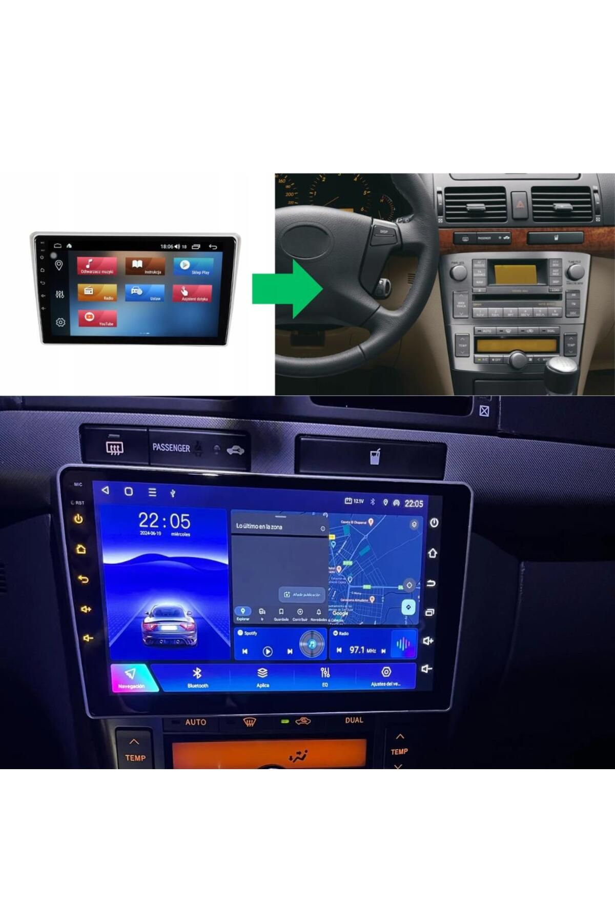 Blueway Toyota Avensis Android Multimedya Sistemi 4-32 Blueway (2002-2008)