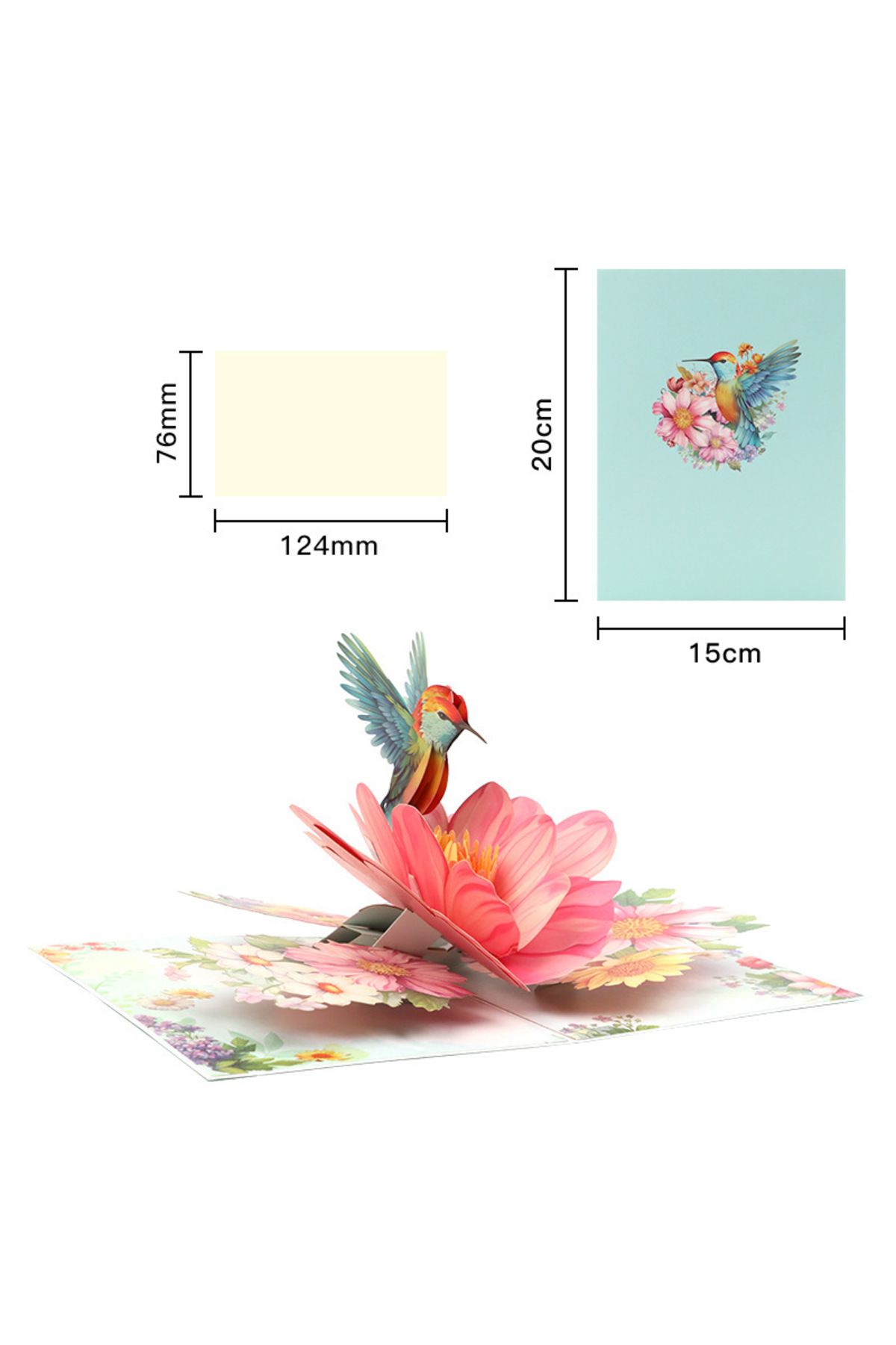 Choice-L 6699 1pc Pop-up 3D Greeting Card with Envelope, Perfect for Birthdays, Anniversaries, Mother'S Day 5
