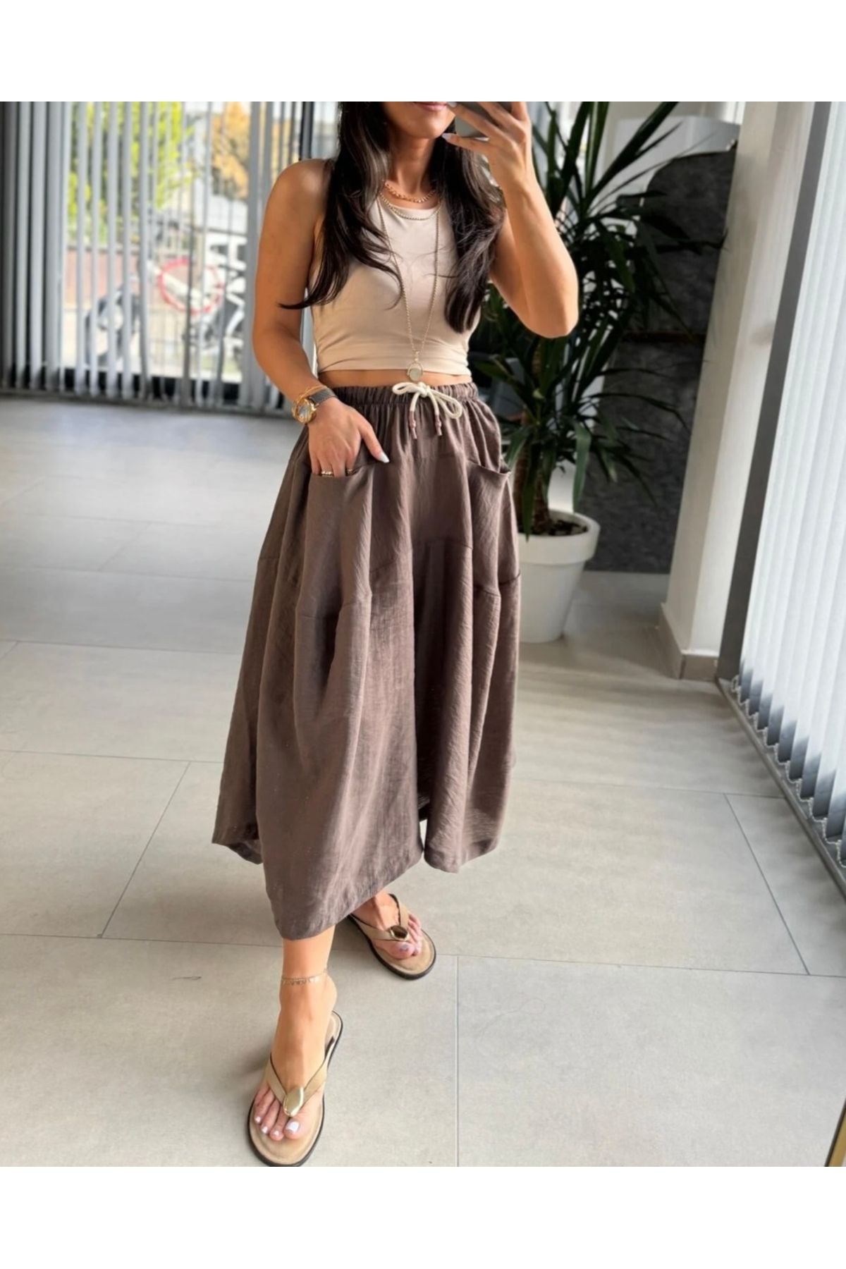 BEBE PLUS Tasarım Şalvar Pantolon (36-42 beden arası uyumlu)