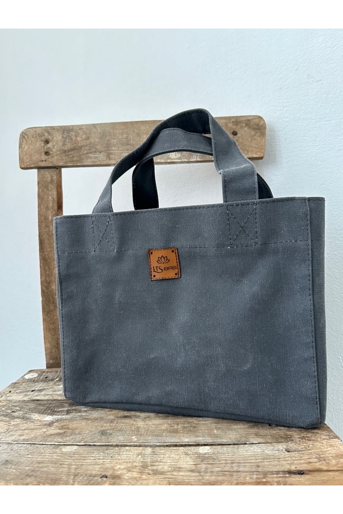 LTS bag mumlu kanvas midi keten çanta