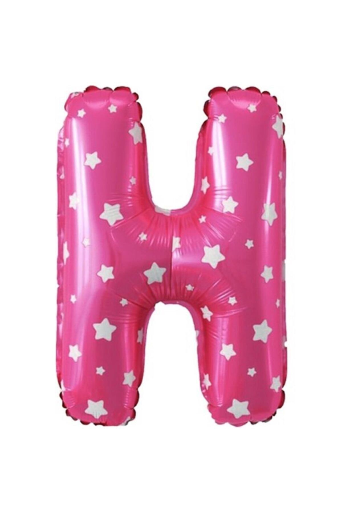 EA HOME H Harfi Pembe Renk 16 Inc 40 Cm Balon Parti Malzemesi