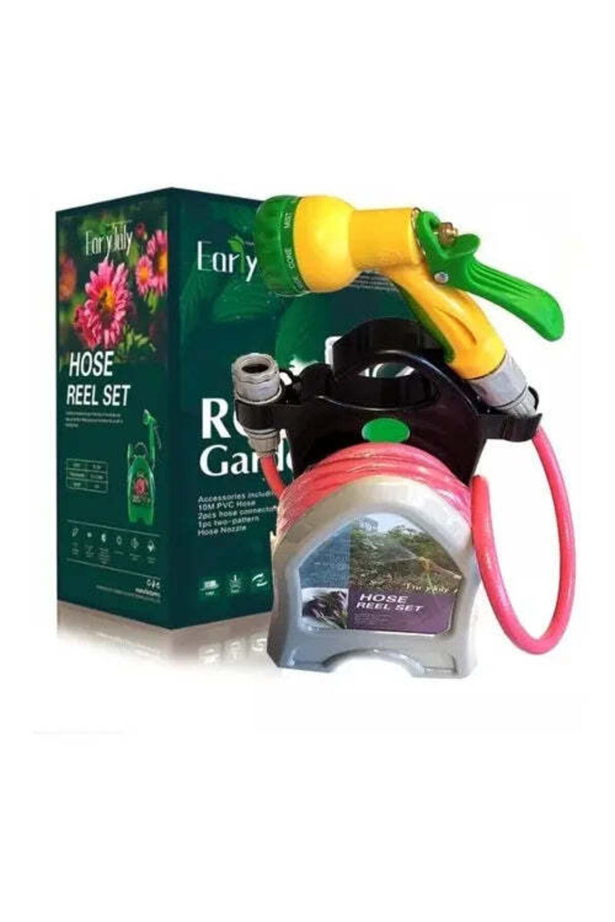 DAR-10 meter extendable hose set with reel and multi-function gun 174-34 4