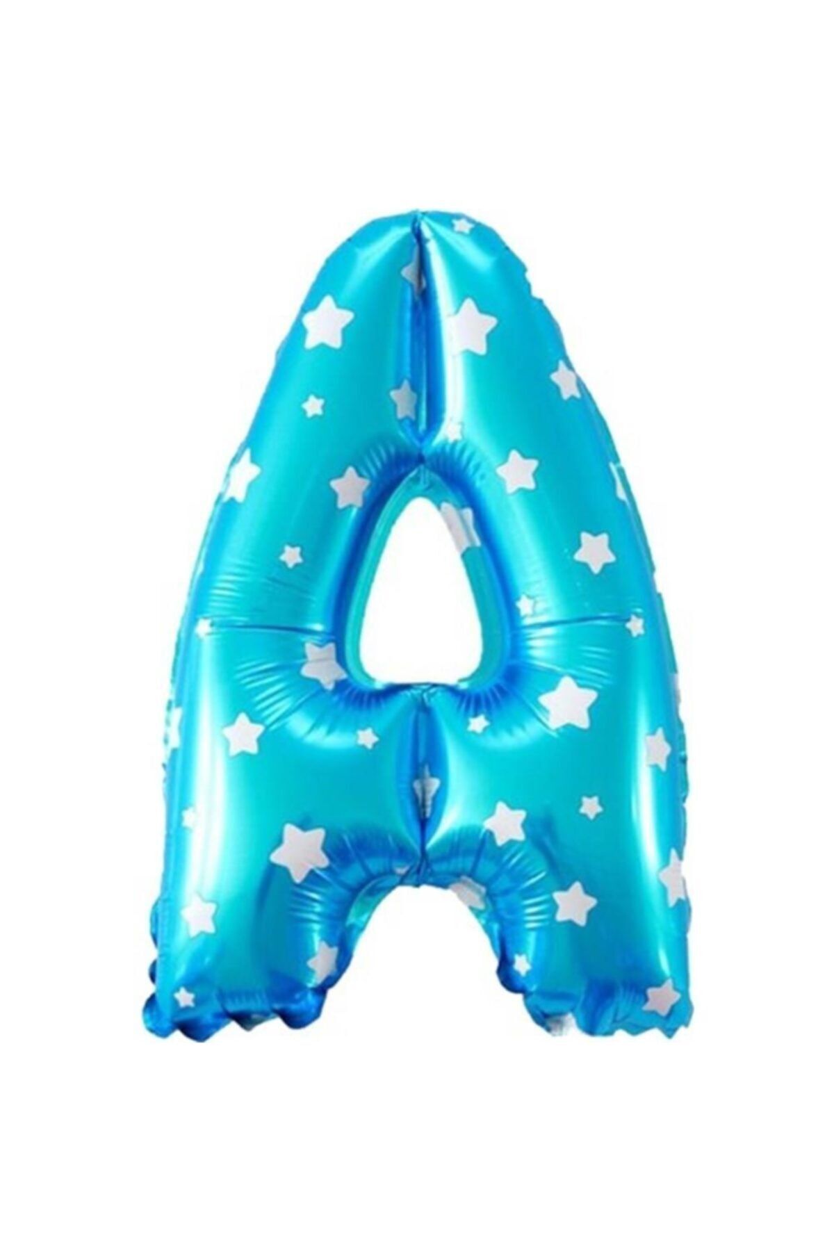 EA HOME A Harfi Mavi Renk 16 Inc 40 Cm Balon Parti Malzemesi