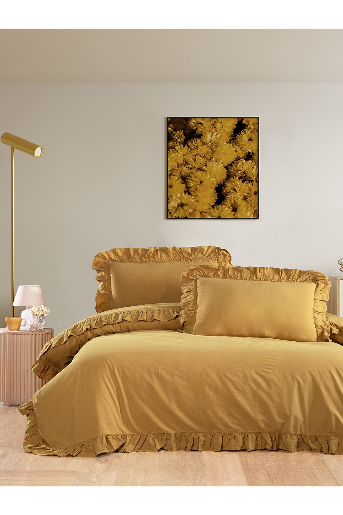 BED LİNE Exclusıve Stonewashed Çift Kişilik Nevresim Takımı Kutulu