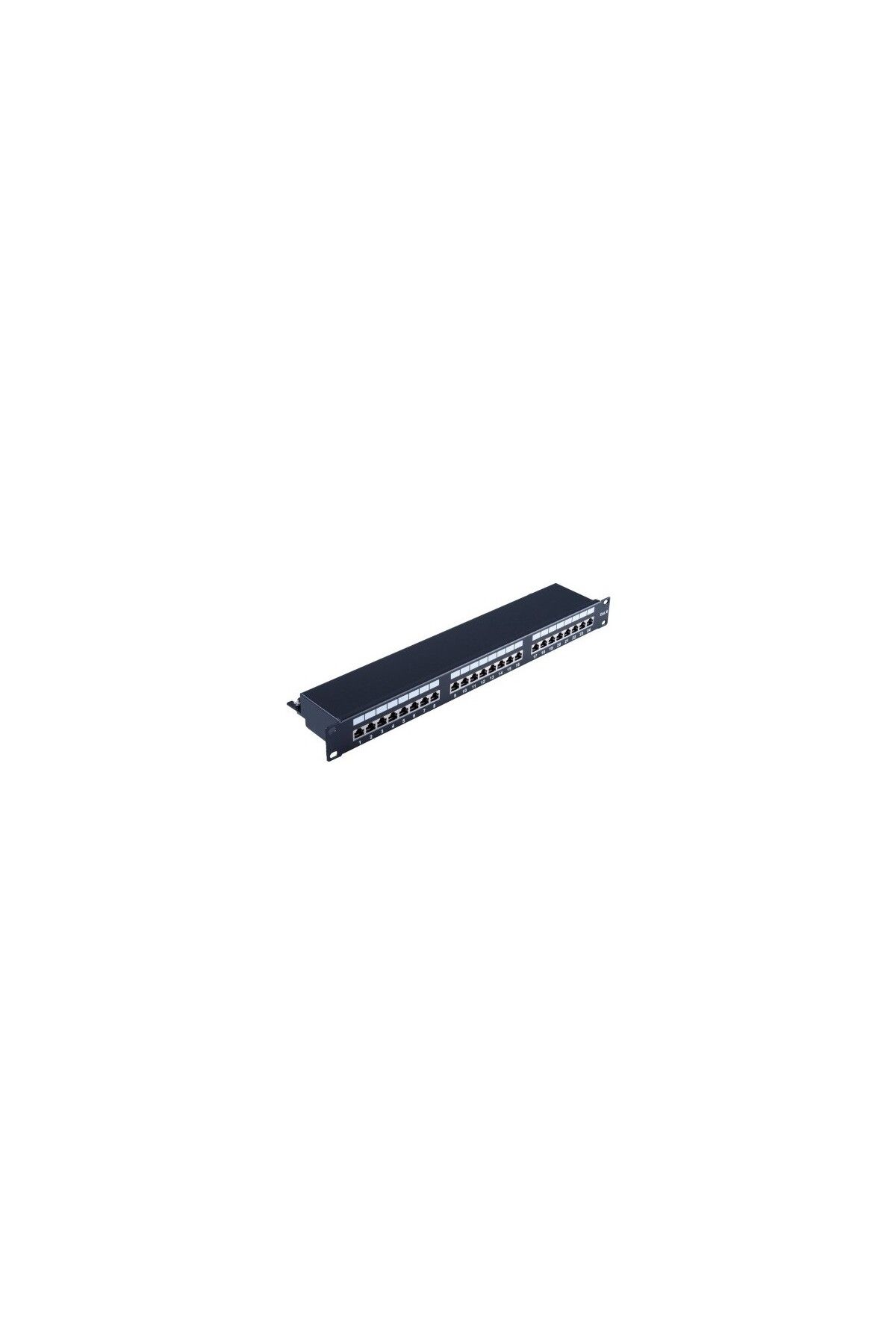 IRENIS Cat 6A 19" 1u Patch Panel, 500 Mhz, Siyah, 24 Port
