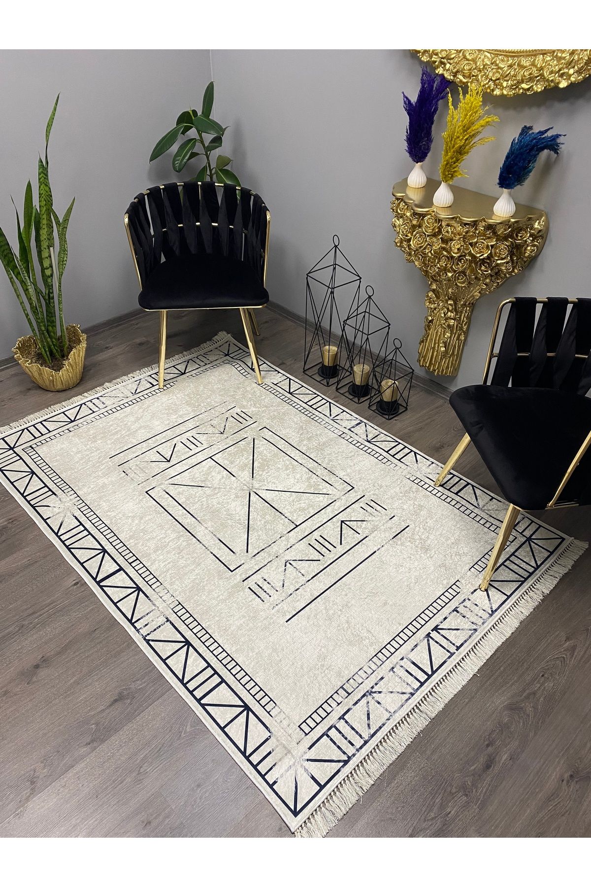 Monisso MONİSSO HALI Kayra Bej Kaymaz Taban, leke Tutmaz, Mutfak Halısı, Salon Halısı ve Yolluk
