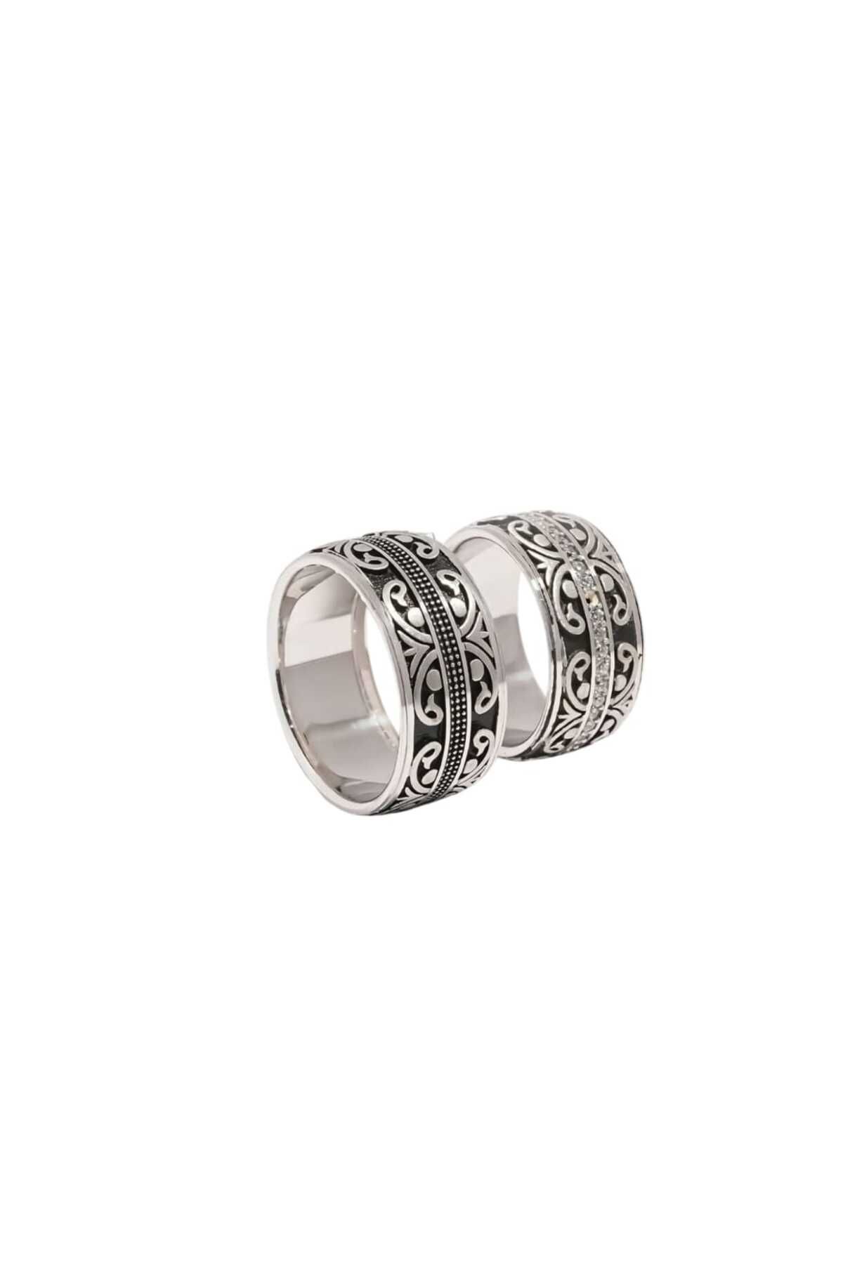 Sunset Jewelery Siyah Asalet Gümüş Alyans