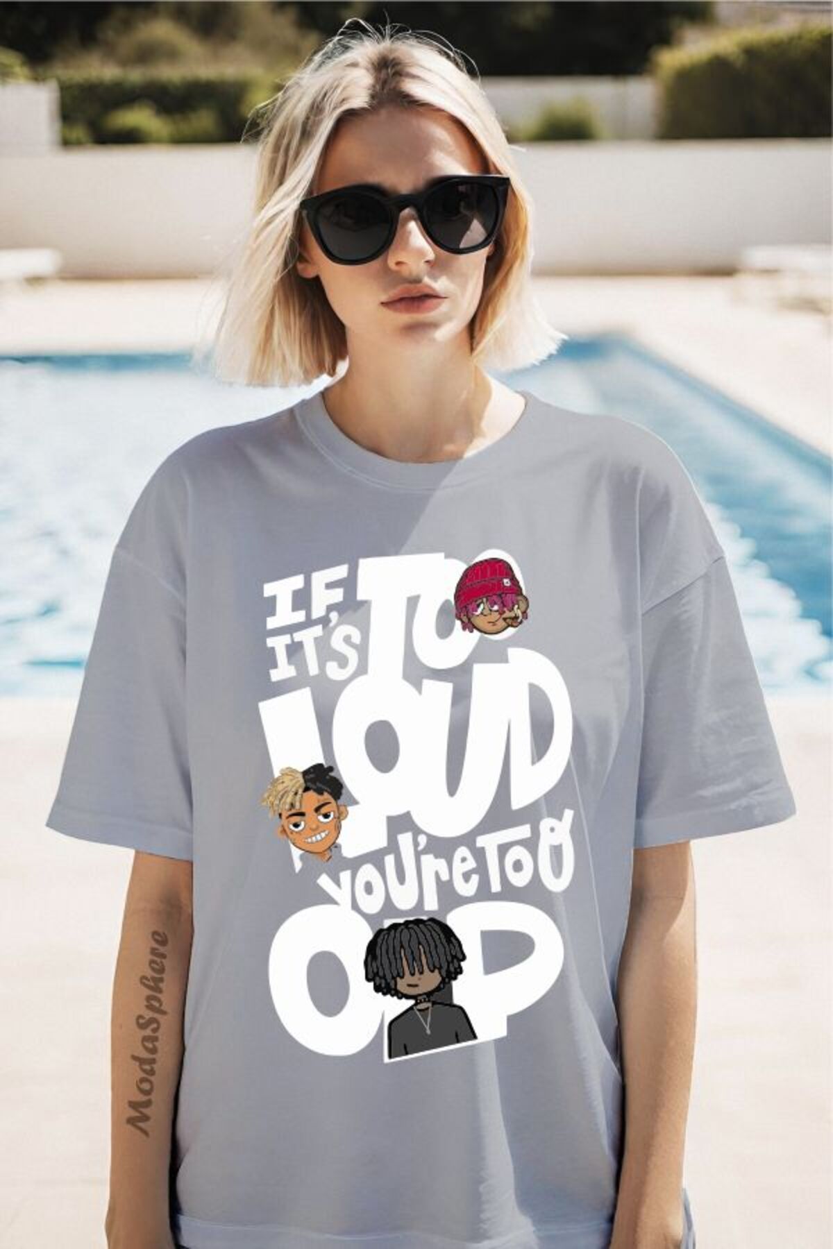 ModaSphere If It's Baskılı Unisex Oversize Tişört