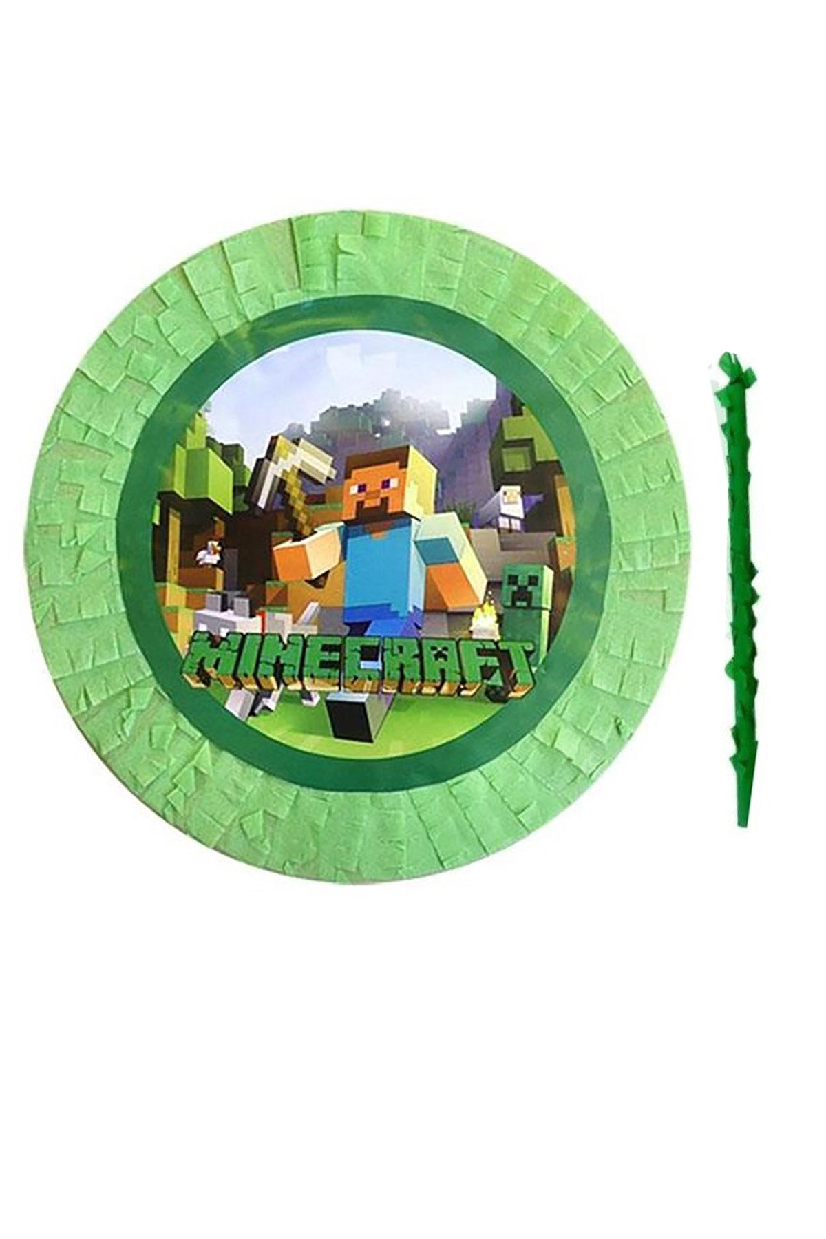 Parti dolabı Minecraft Pinyata Sopa Dahil Maykıraft Doğum Günü Pinyatası