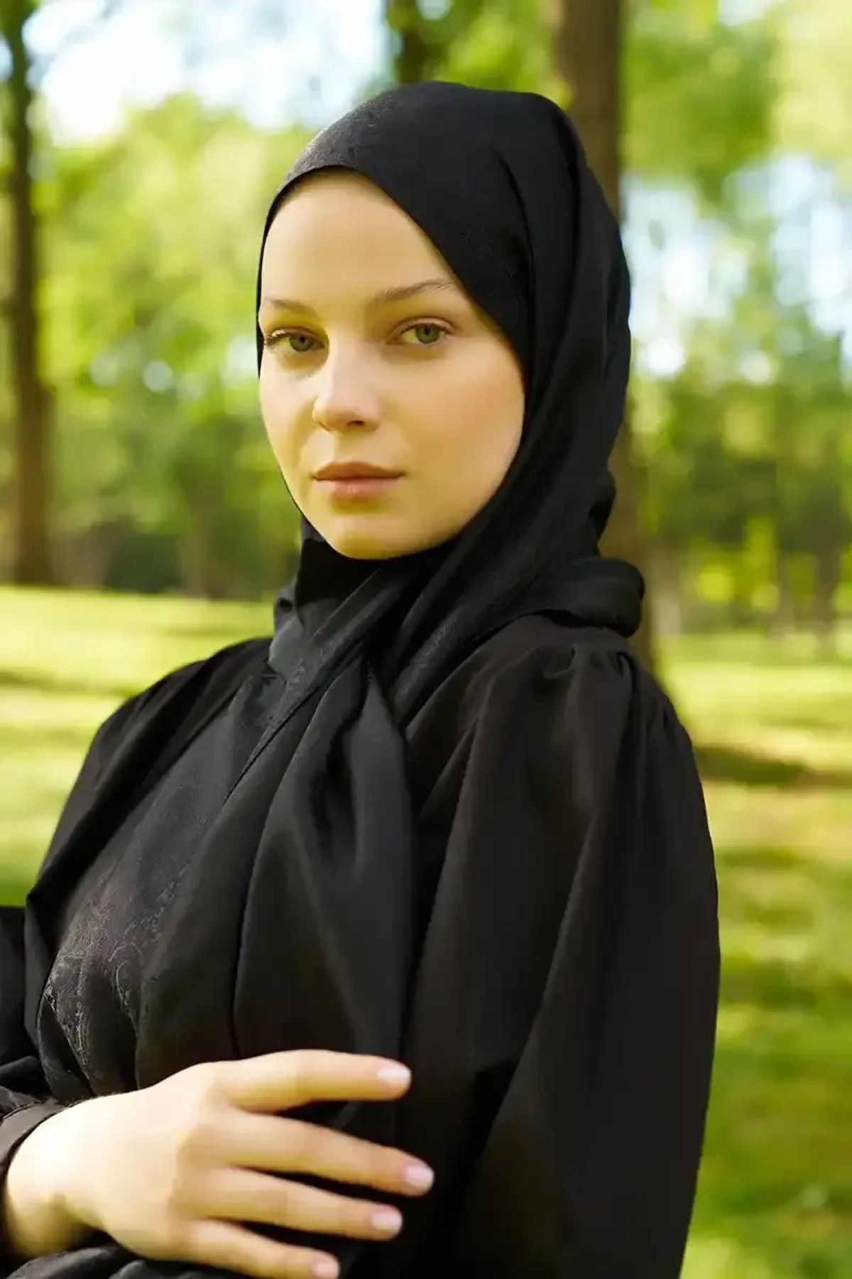 Madame Polo Elegance Silva Desen Jakar Şal - Siyah
