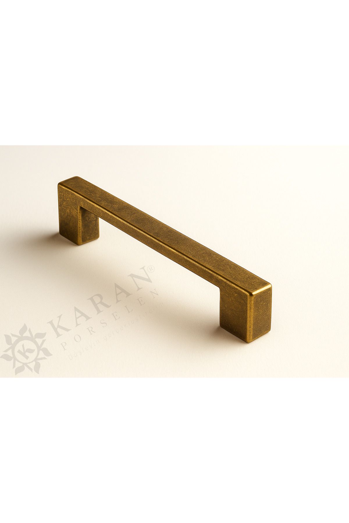 Karan Porselen Köprü Eskitme Sarı Metal kulp 160-192mm Çift Delikli, Dolap, Çekmece, Mutfak Kulbu
