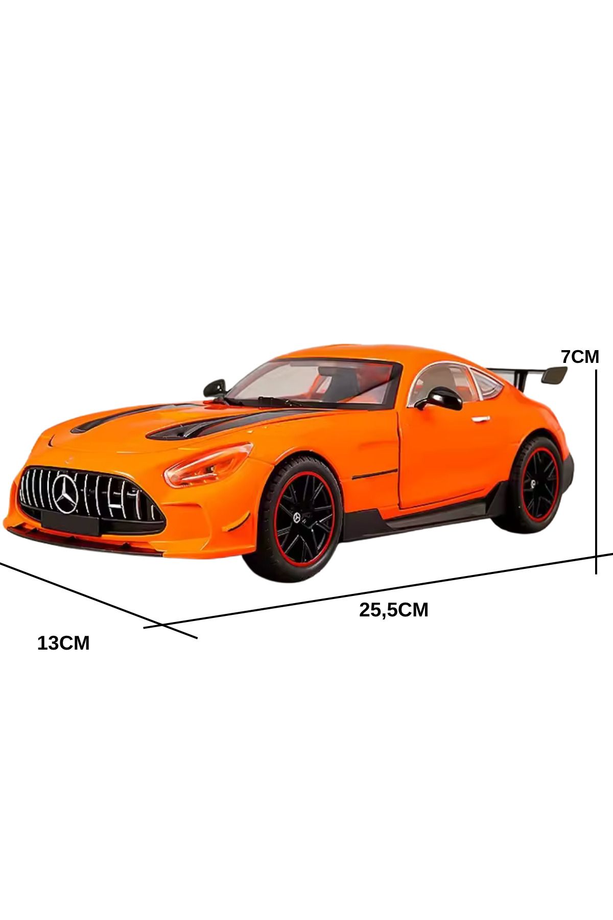 yumurcakstore Büyük 1:18 Mercedes Benz GTR Minyatür Alaşım ve Döküm Araba Koleksiyonu Simülasyon Diecast