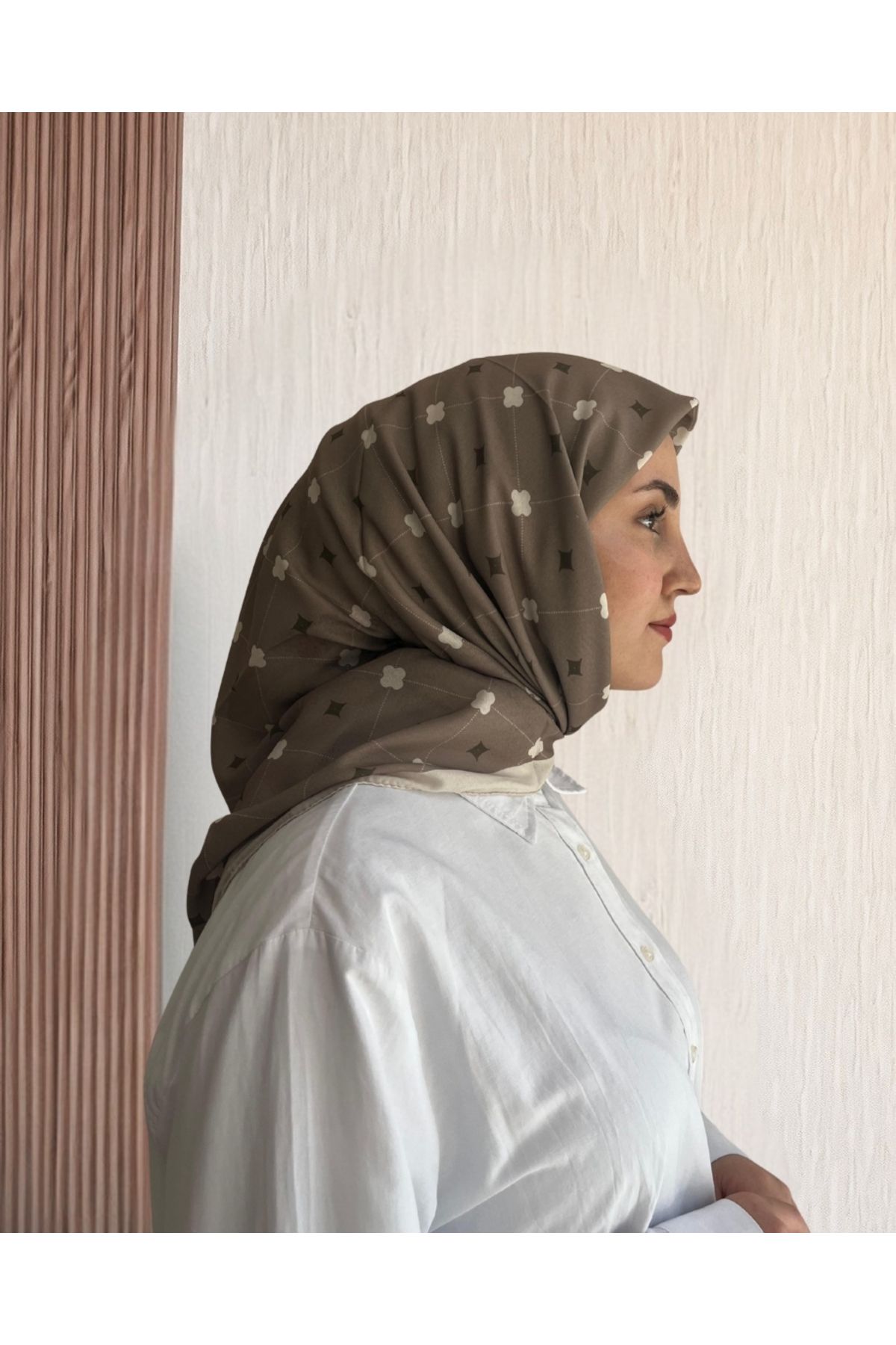 SarQa Scarft Yonca Dama Desen Eşarp