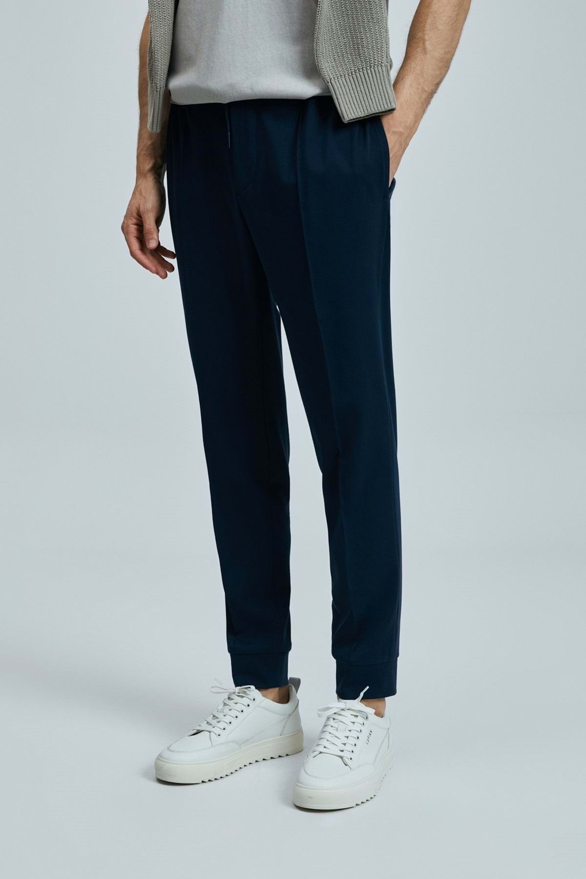 Lufian 111190346 Pıto Smart Erkek Chino Pantolon Slim Fit Erkek Pantolon LACİVERT