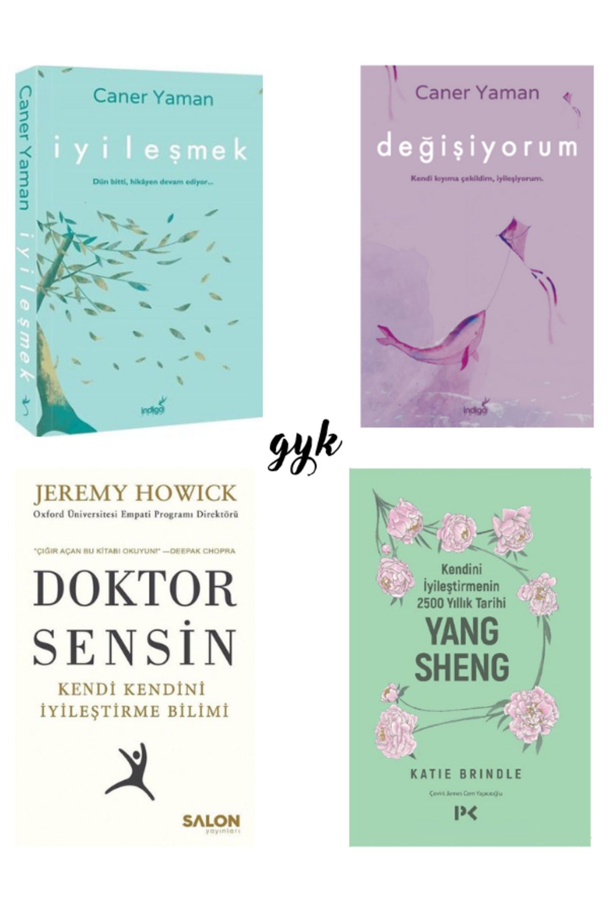 İndigo Kitap İyileşmek - Değişiyorum - Doktor Sensin - Kendini İyileştirmenin 2500 Yıllık Tarihi 4 Kitap SET