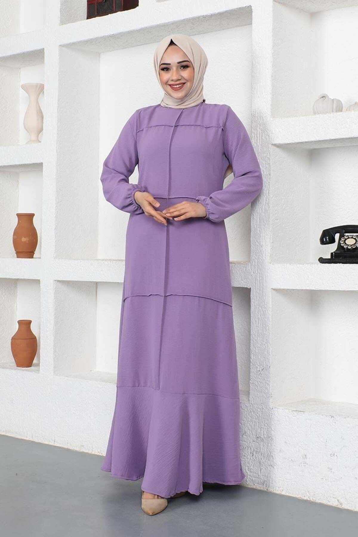 ORCHID Dikiş Detaylı Model Elbise