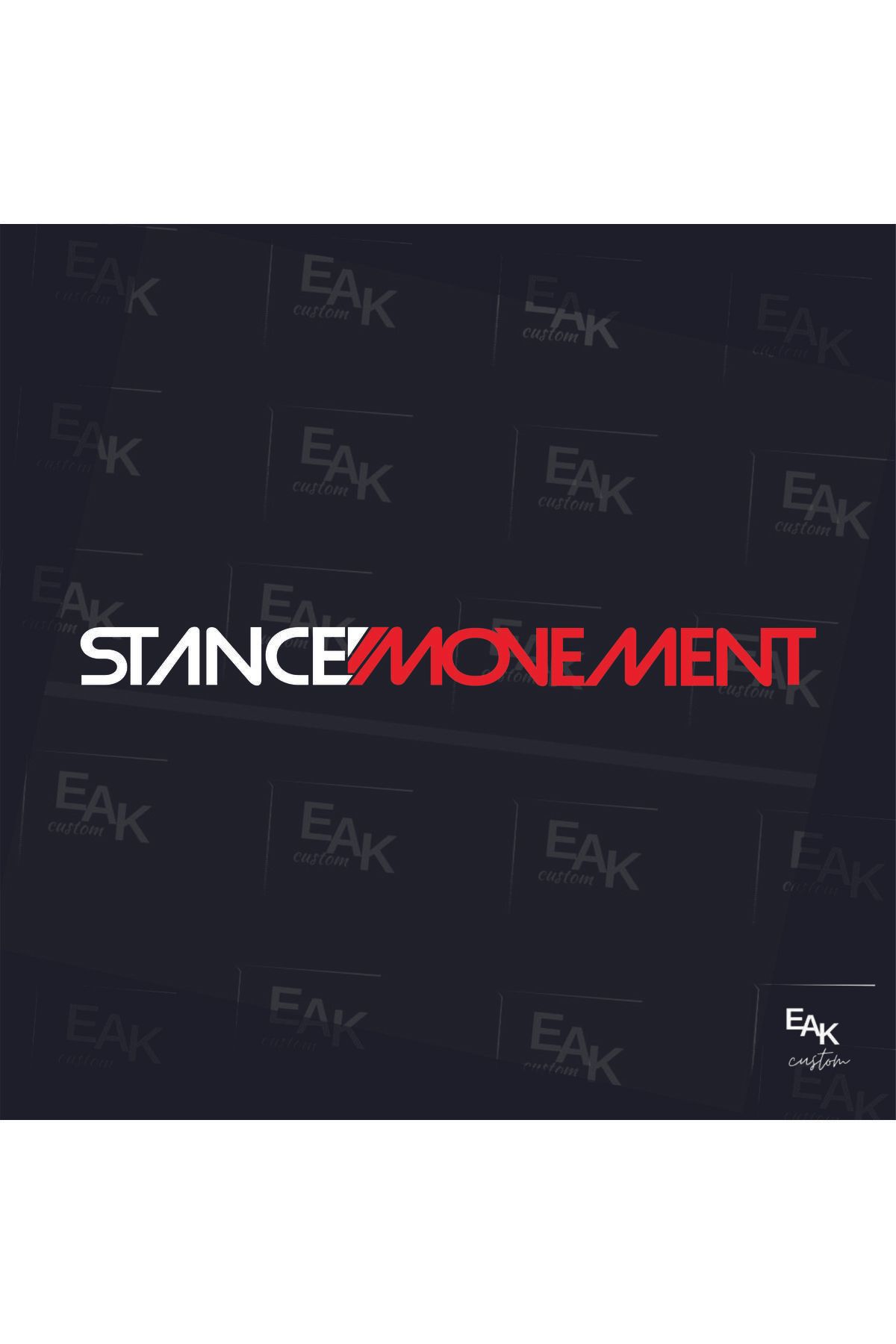eakcustom STANCEMOMENT oto sticker (60cm x 5cm)