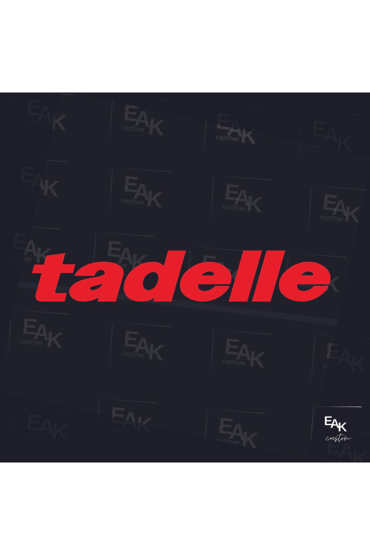 eakcustom TADELLE oto sticker (100cm x 17cm )