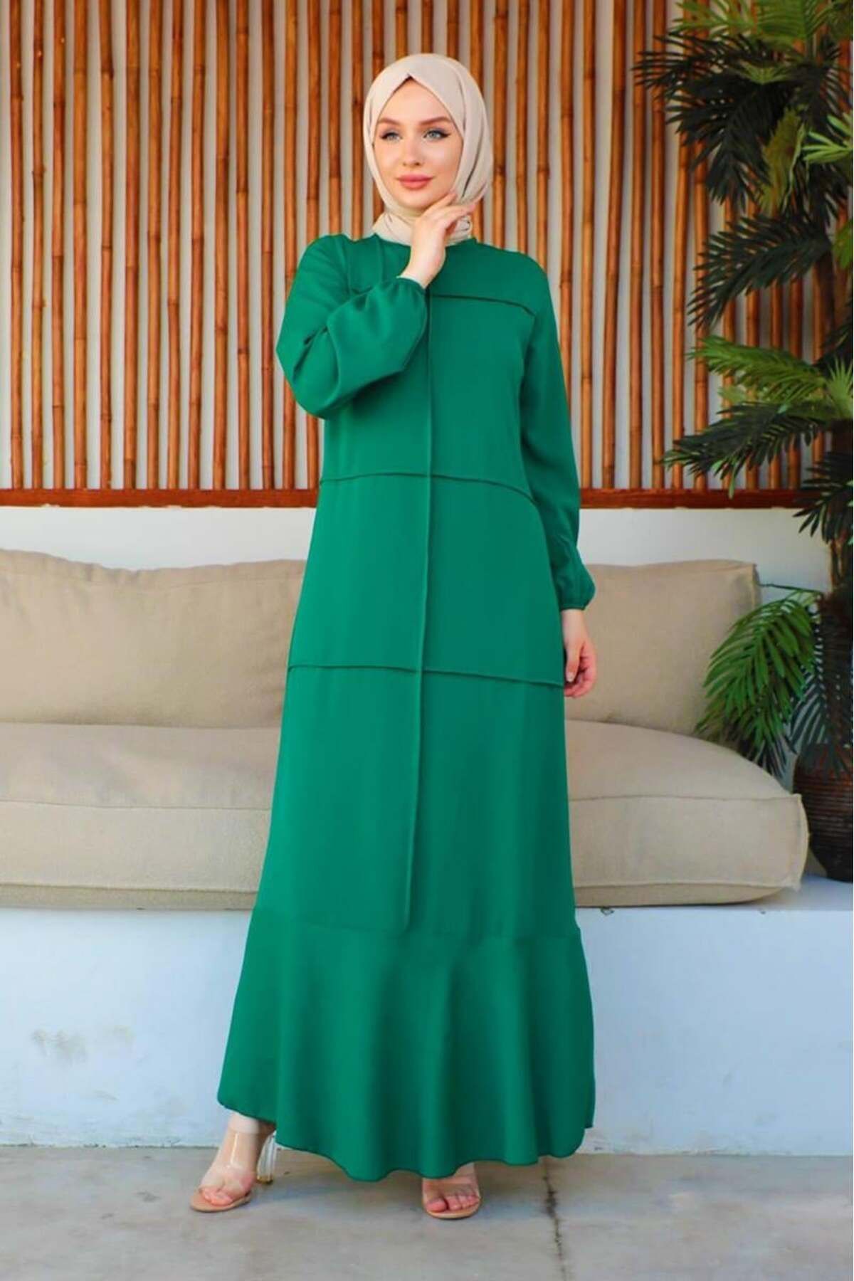 ORCHID Dikiş Detaylı Model Elbise