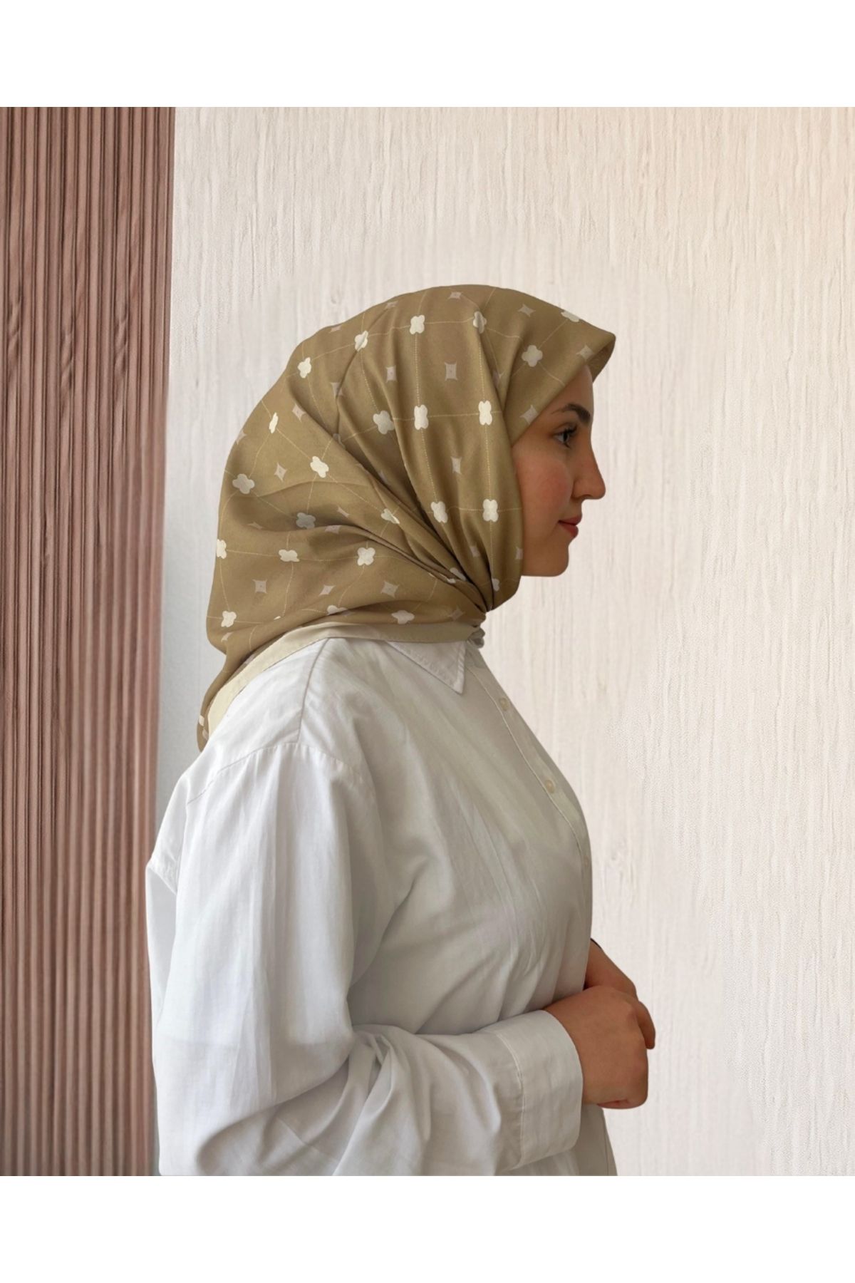 SarQa Scarft Yonca Dama Desen Eşarp