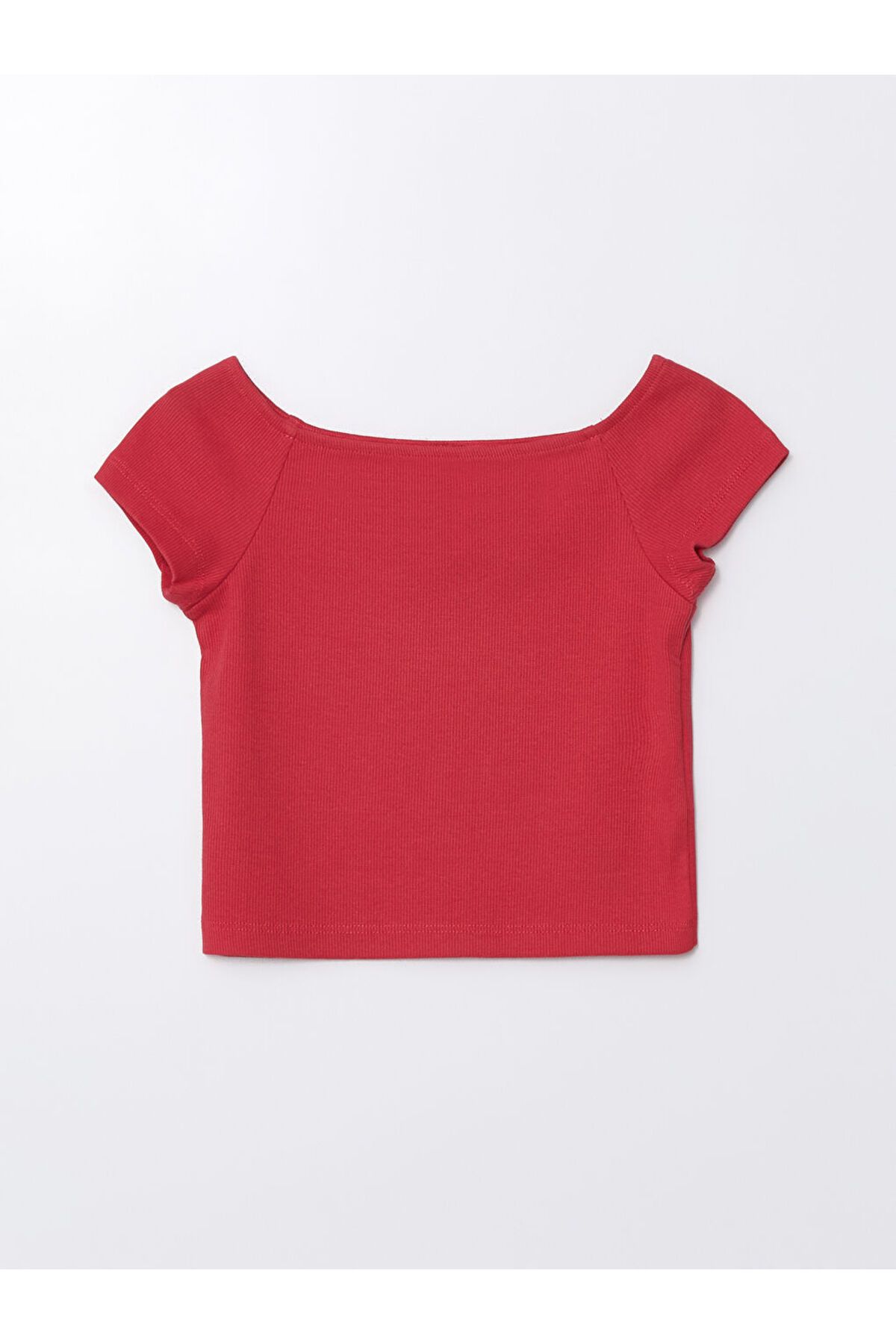 LC Waikiki LCW Kids Fuşya Kayık Yaka Basic Kız Çocuk Tişört S4O287Z4NVY25