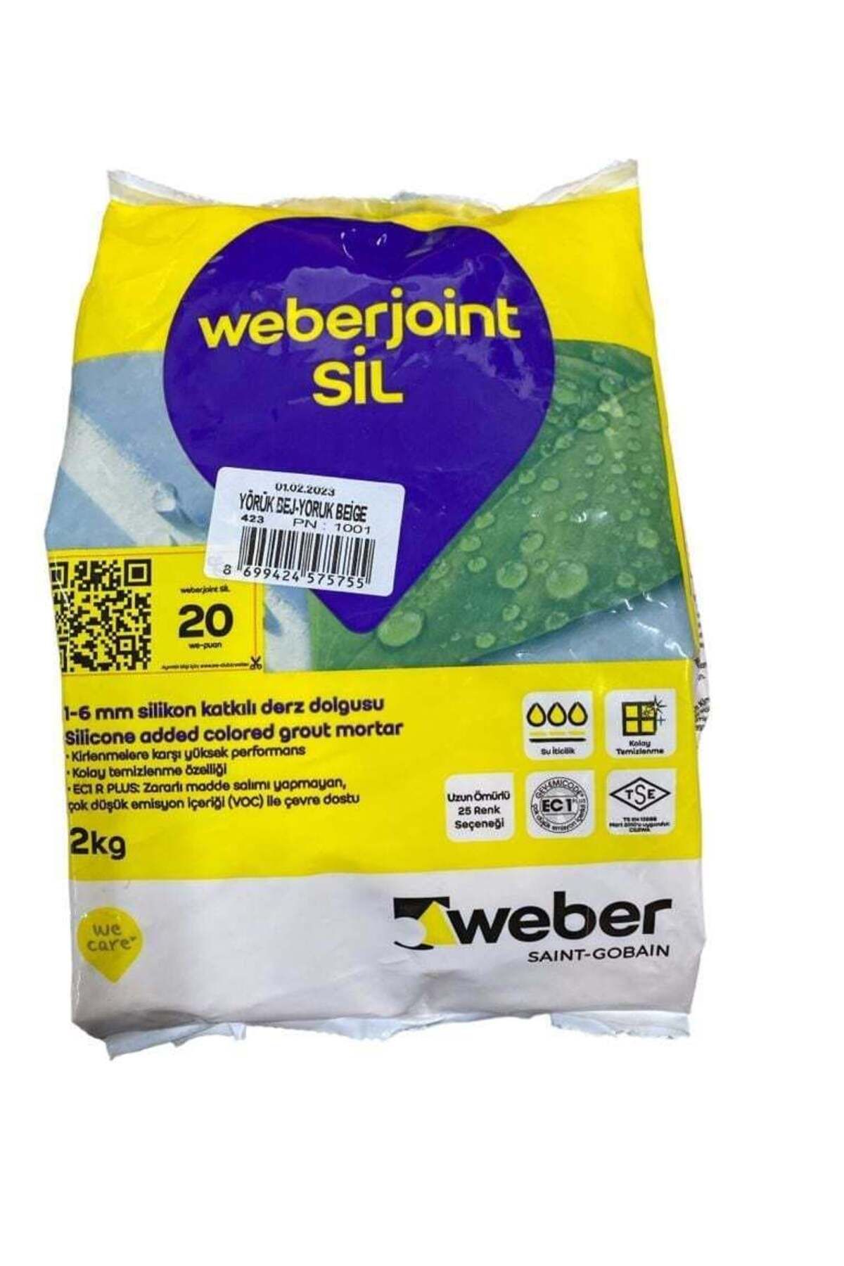 Zayla Weber Joint Sil 423 Yörük Bej Kahve Derz Dolgu 2 Kg