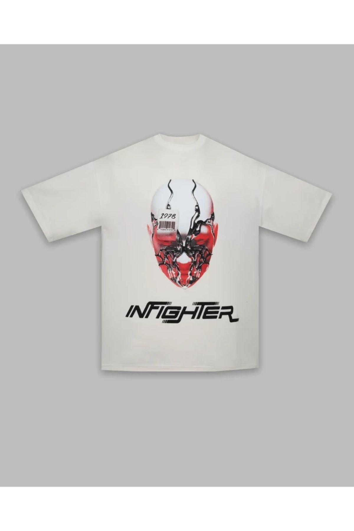 INFIGHTER Erkek Kısa Kol Code 2978 Beyaz Tişört