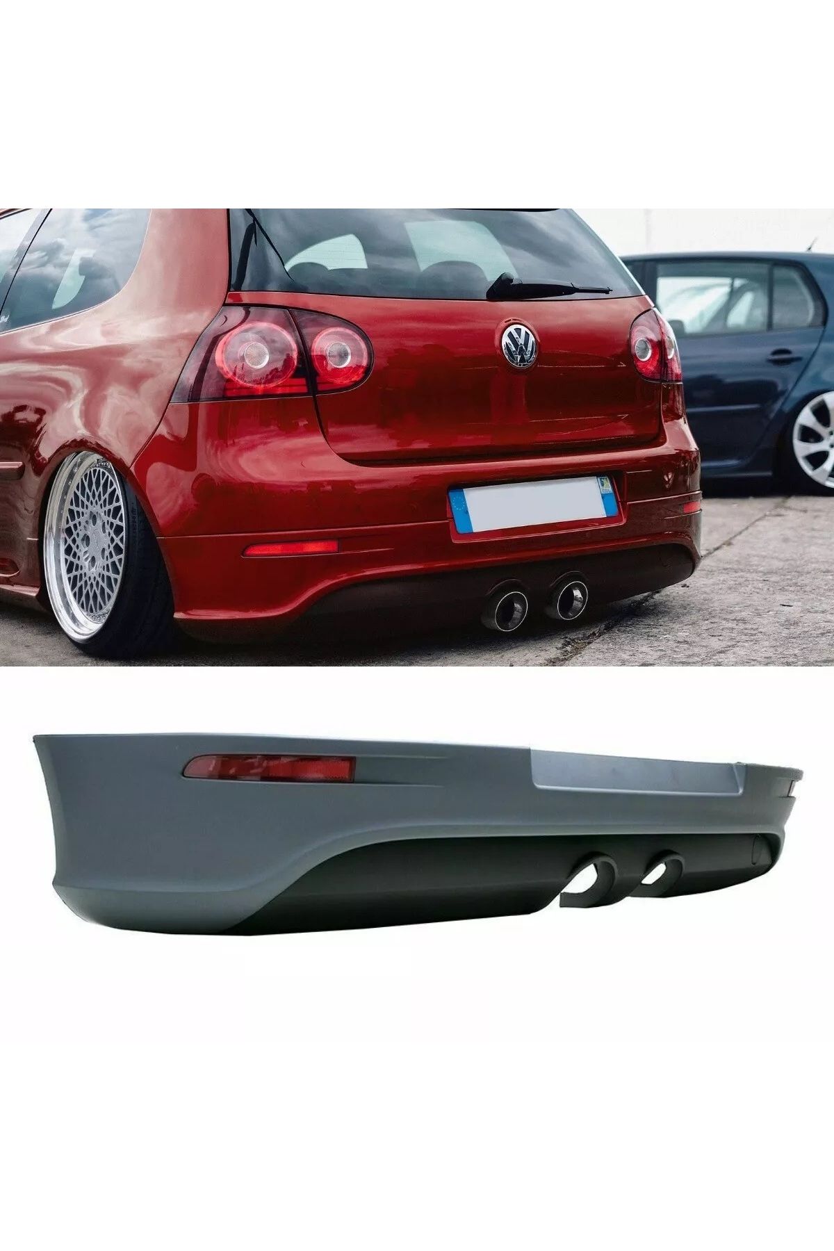 X POWER TUNİNG VOLKSVAGEN GOLF 5 2007- MK5 R32 ARKA DİFÜZÖR