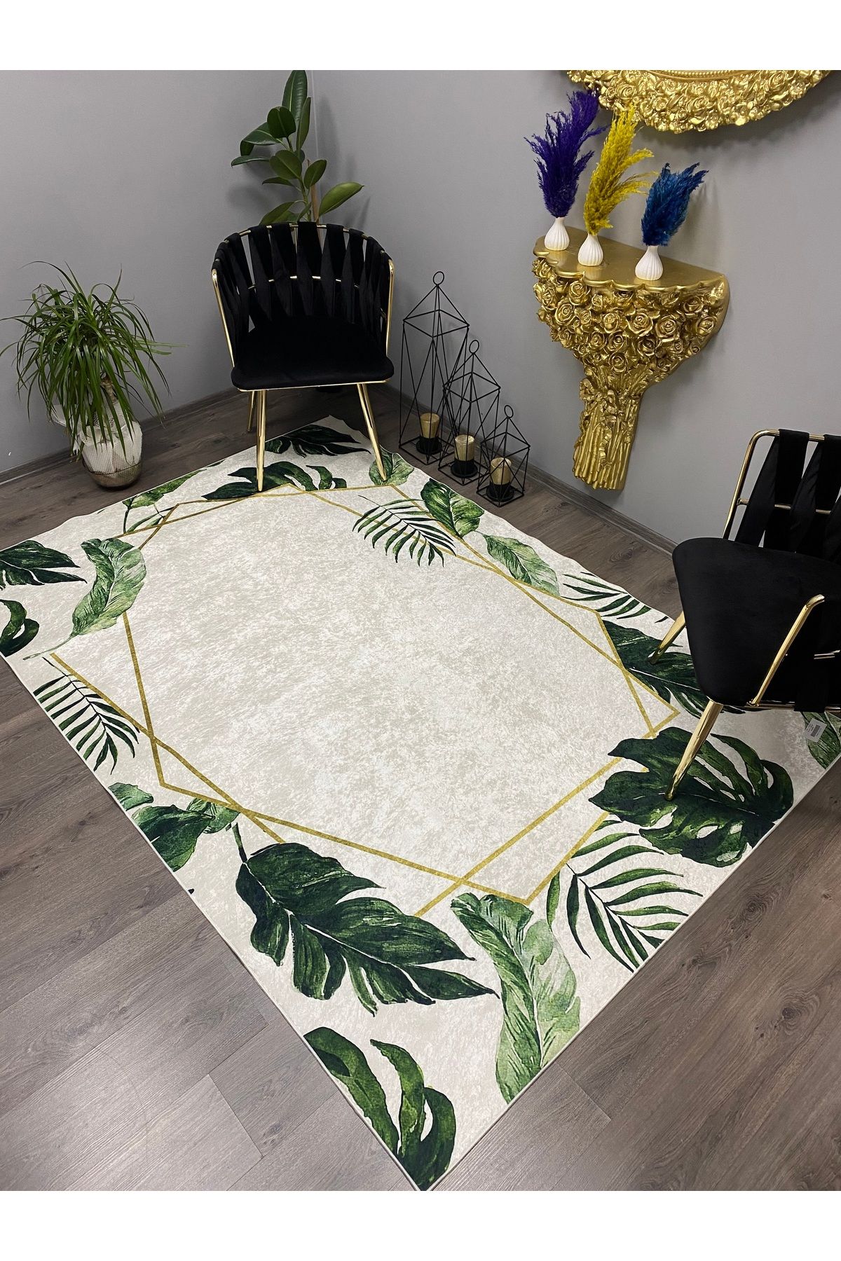 Monisso MONİSSO HALI Fantasin Kaymaz Taban, leke Tutmaz, Mutfak Halısı, Salon Halısı ve Yolluk