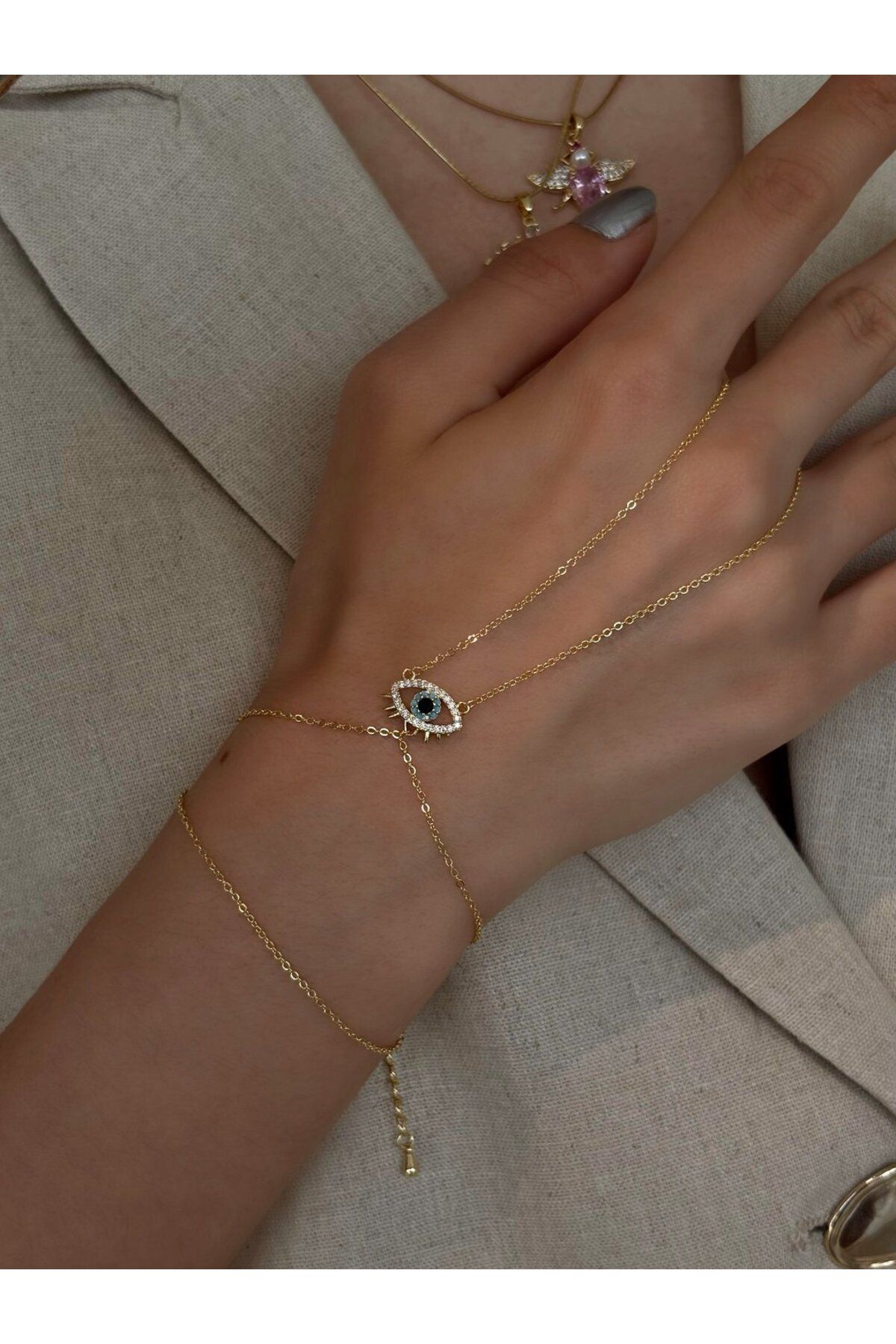 h&b design jewel Çelik Göz Detaylı Şahmeran