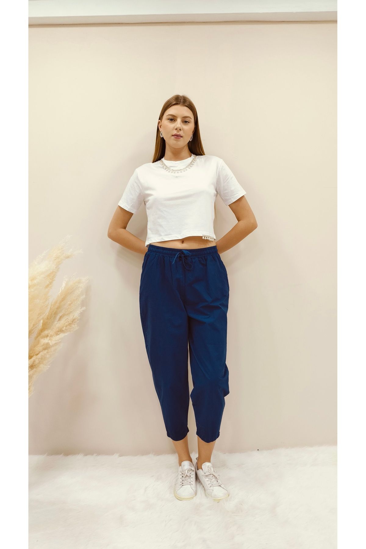 AsprinFashion PARAŞÜT PANTOLON LACİVERT