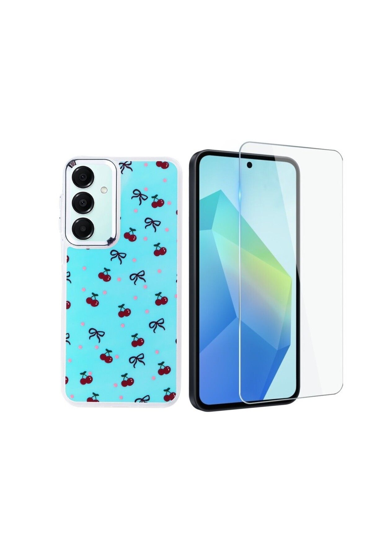 Teleplus Samsung Galaxy A15 Kılıf Hadra WRX Lüx Desenli Kapak + Nano Ekran Koruyucu