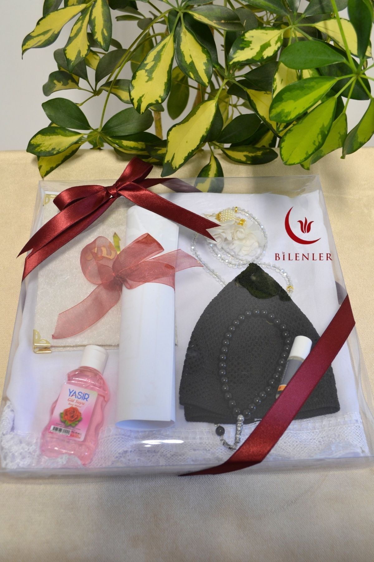 Bilenler Nikah Hatıra Seti – Kadın ve Erkek İçin Özel Hediye Kutusu | Yasinli ve Tesbihli Nikah Seti