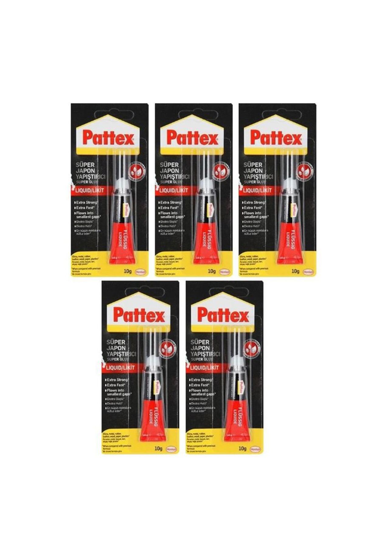 Pattex SÜPER JAPON YAPIŞTIRICI 10G BLİSTER 5 ADET