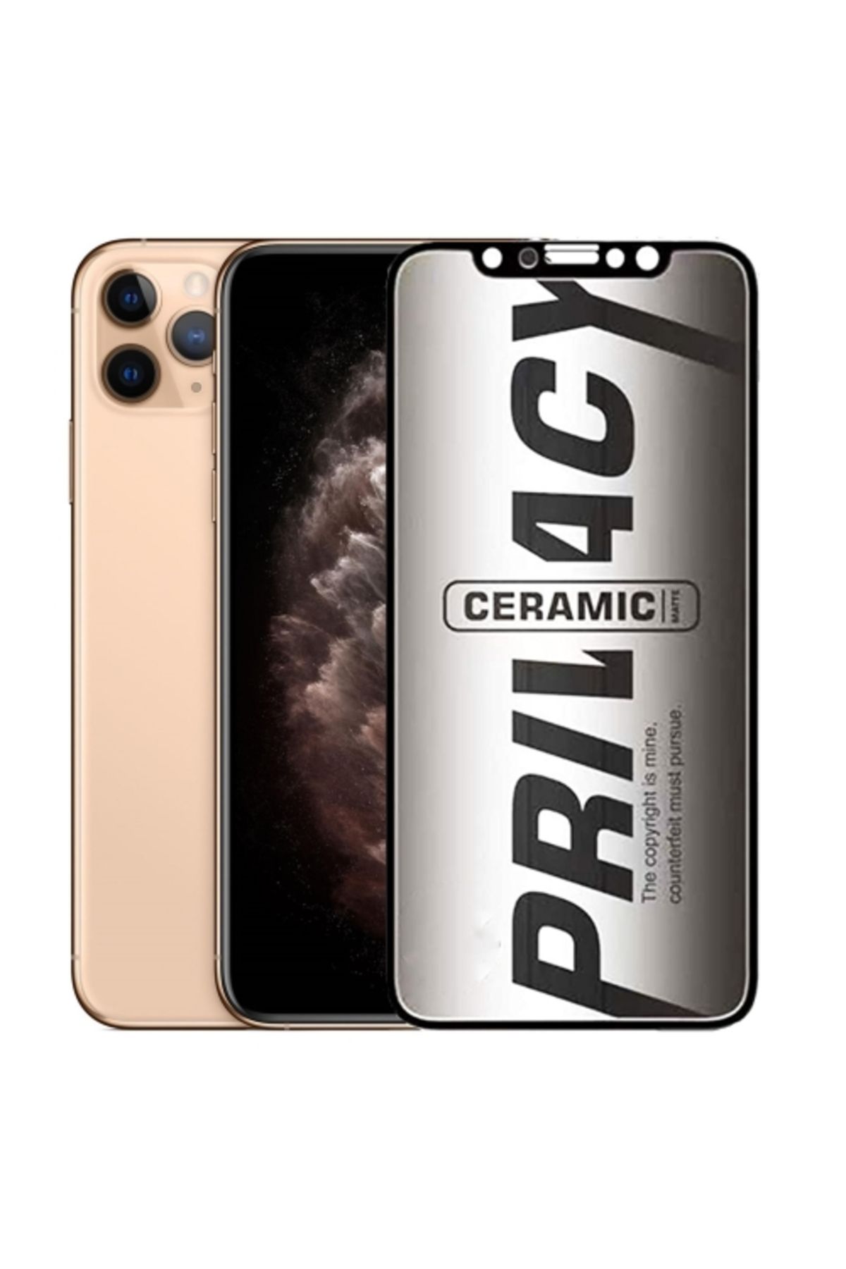 bzontech Apple iPhone 11 Pro Hayalet Ekran Koruyucu Mat Seramik Hayalet