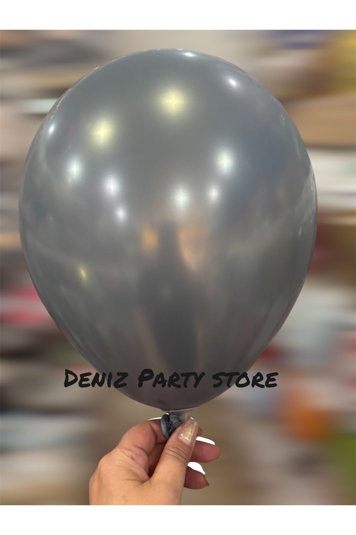 Deniz Party Store Rustik Kül Renk Metalik balon 5 adet