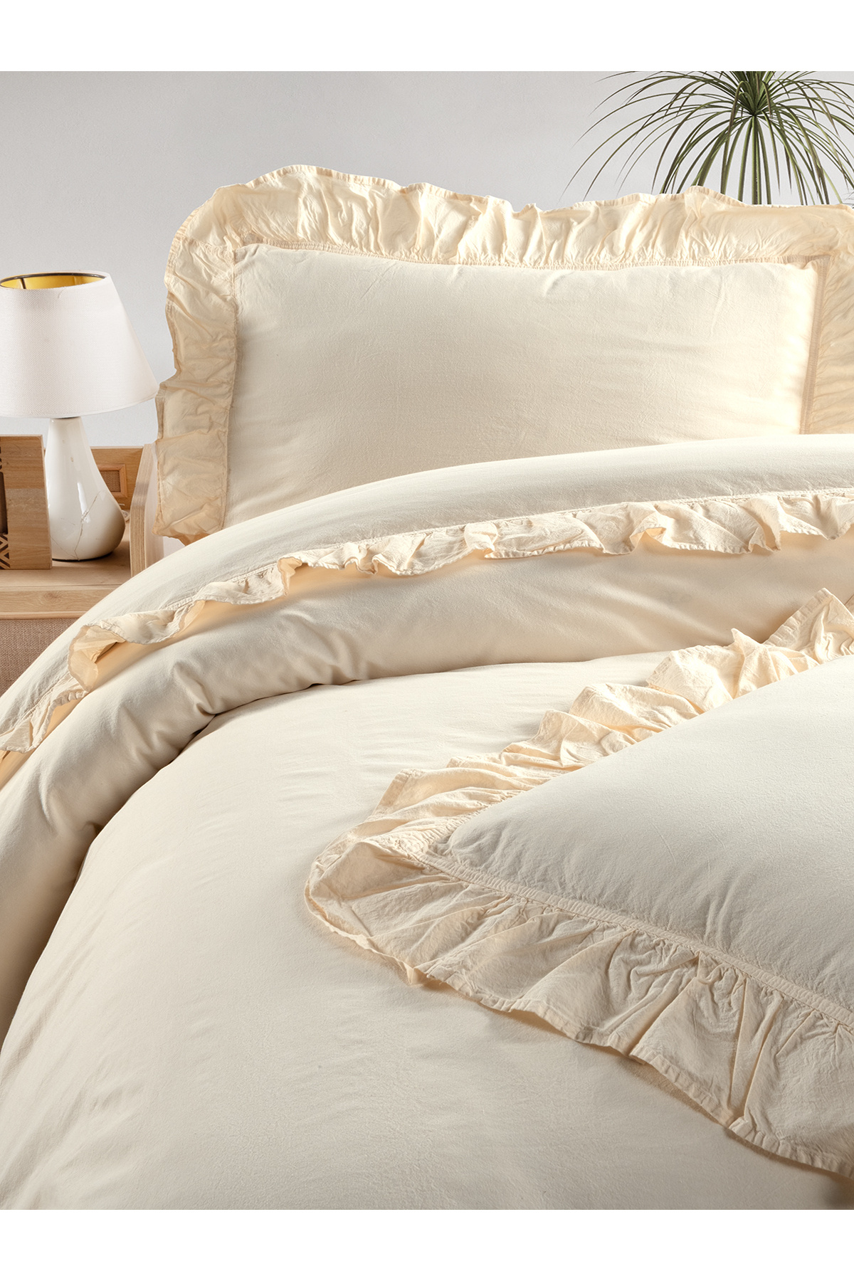 BED LİNE-Exclusive Stonewashed Single Duvet Cover Set with Box 3