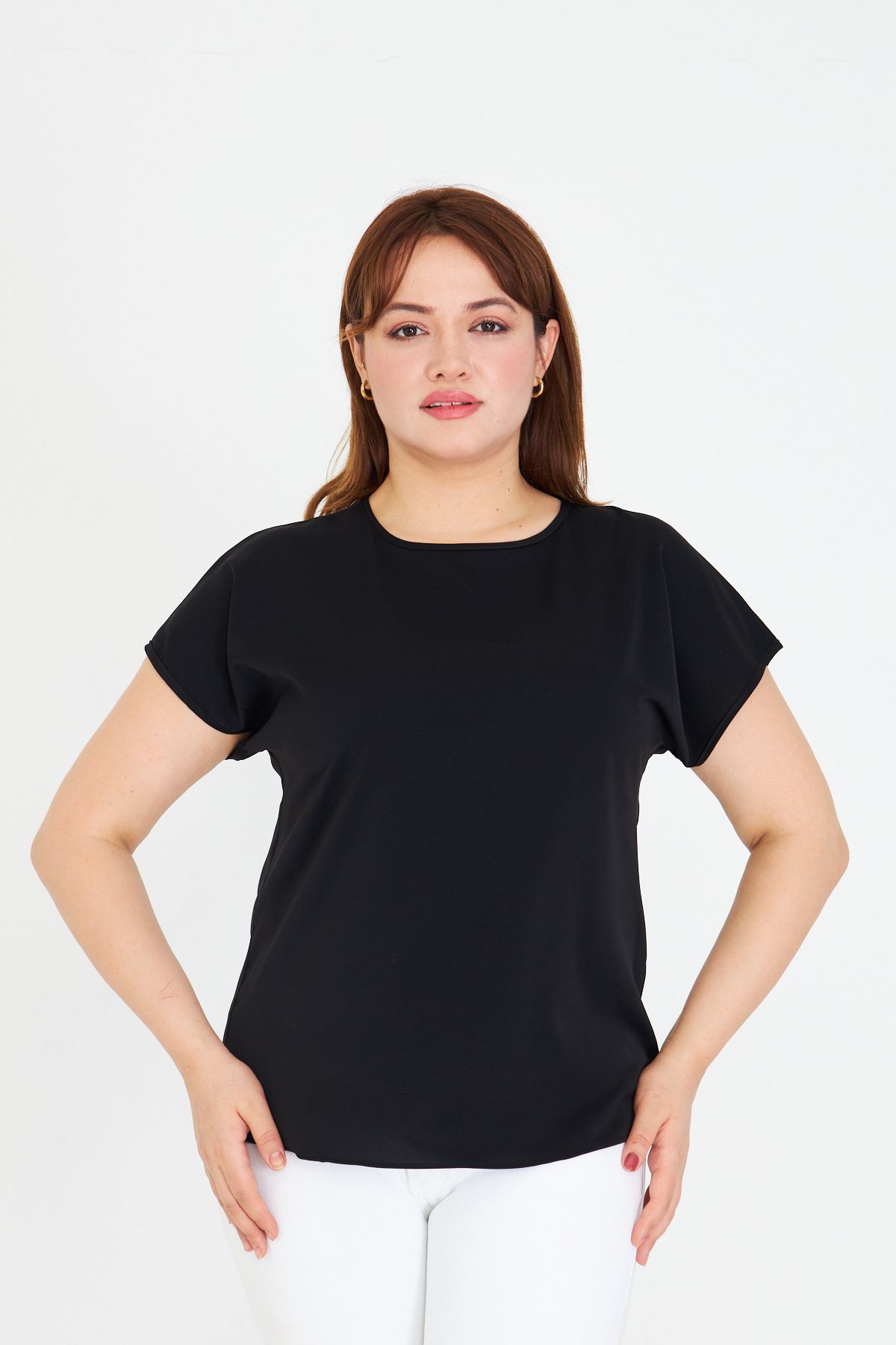 UNIQUE LADY Minimal Tasarım Sade Bluz | 36'dan 58 Bedene Kadar Battal Beden Seçenekli