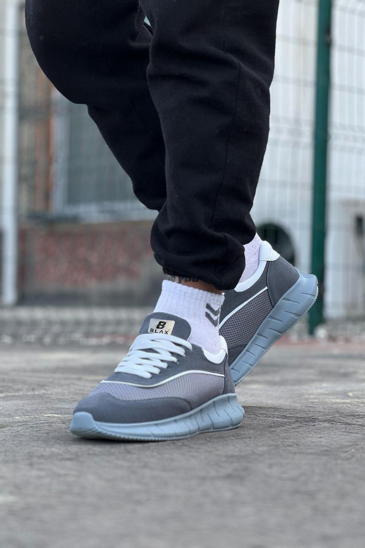 Celira HS062 Gri Triko Erkek Spor Ayakkabı