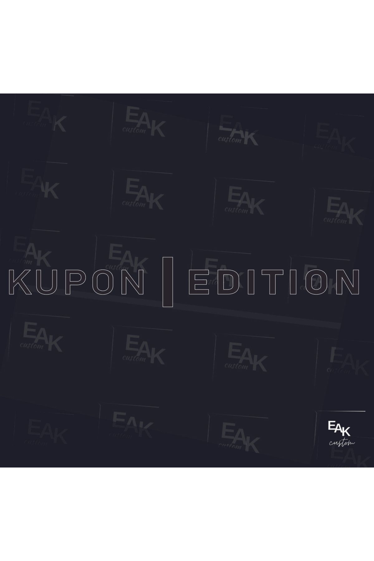 eakcustom KUPON EDİTİON oto sticker (70cm x 10cm)