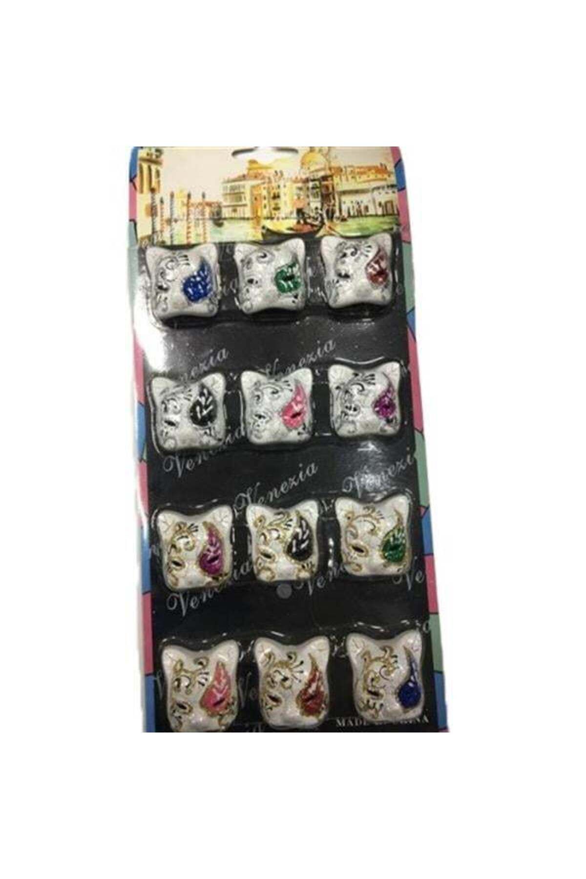 Zayla Kedi Mask Magnet Seti 12 Adet