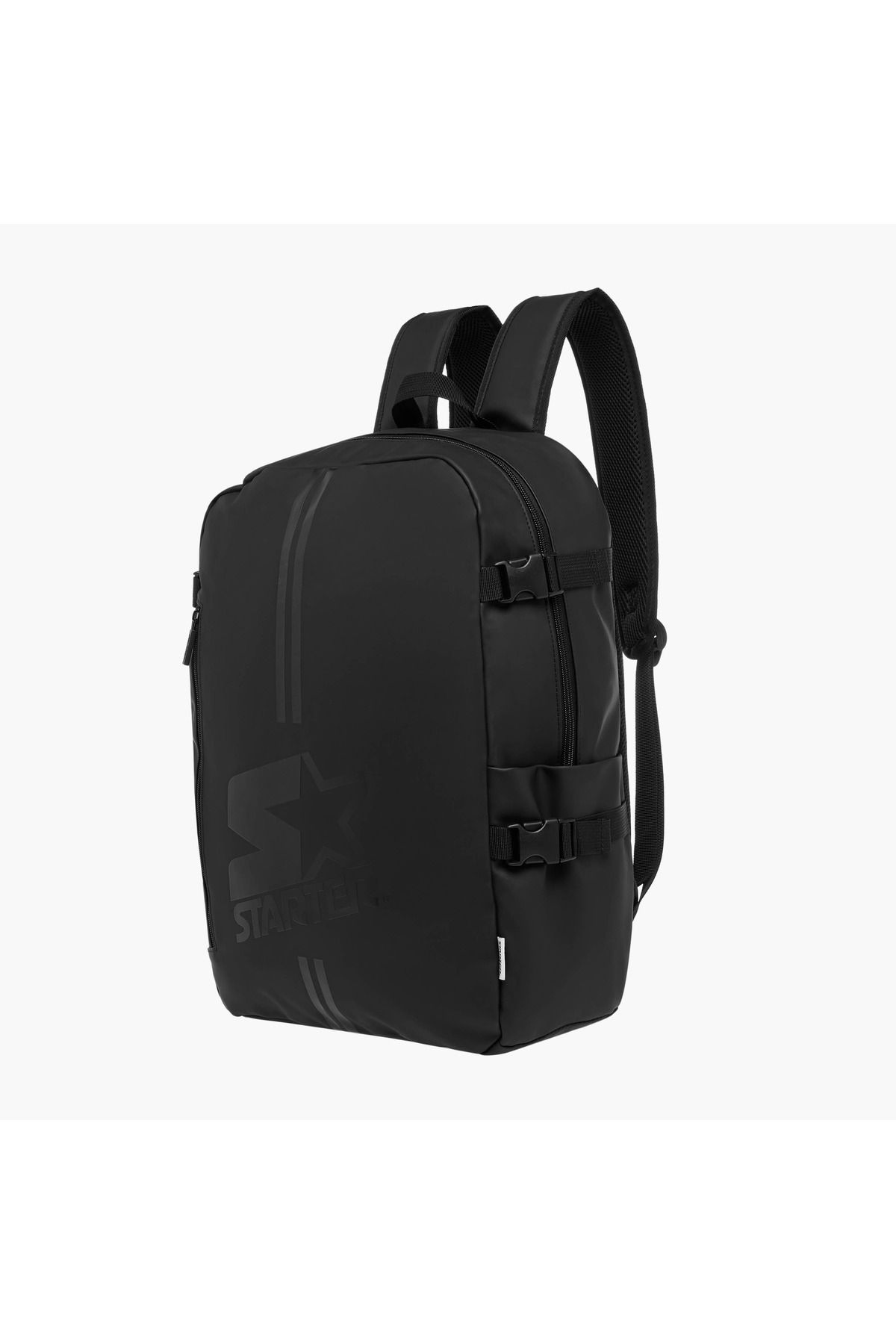 Starter-Starter Logo Print Backpack with Adjustable Straps and Zip Closure 3